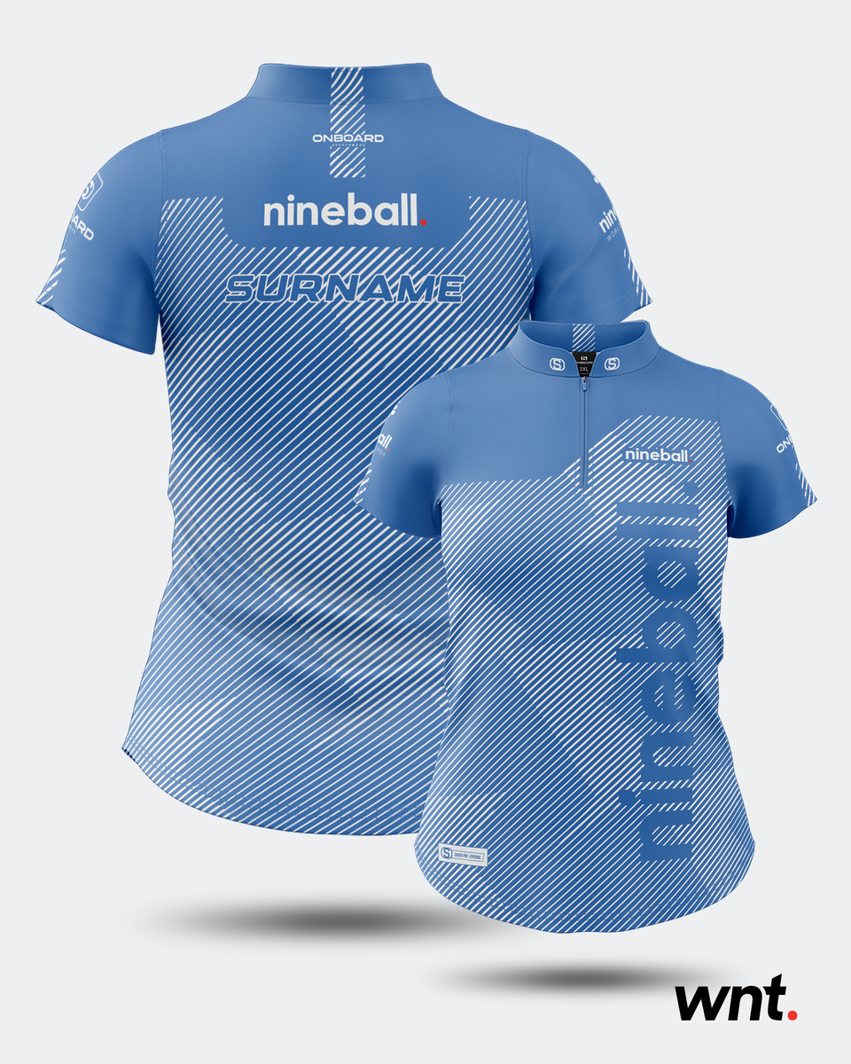 Womens Essential Nineball Jersey - Sky Blue – Onboard Sportswear