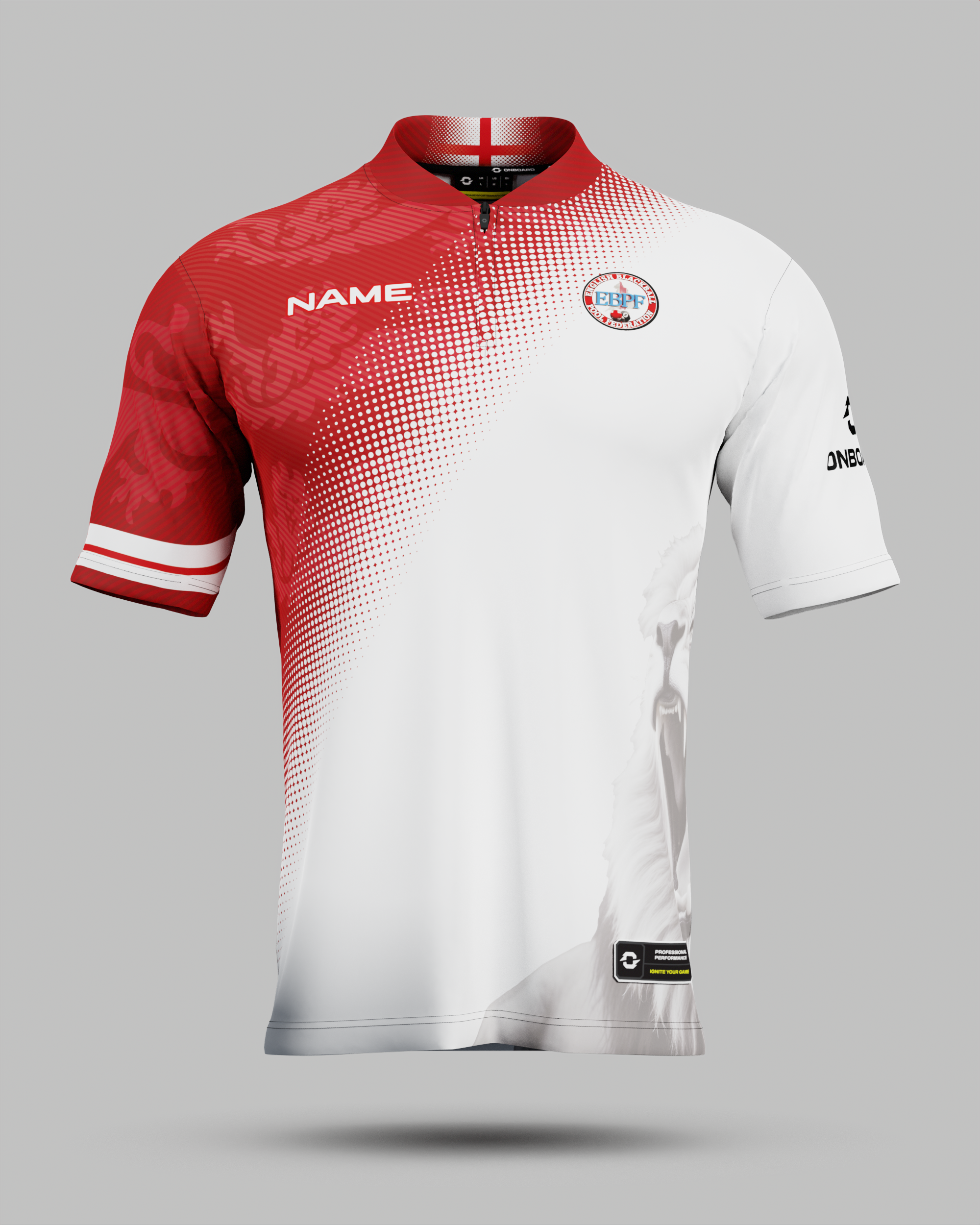 Maillot international domicile officiel de l'Angleterre 2022