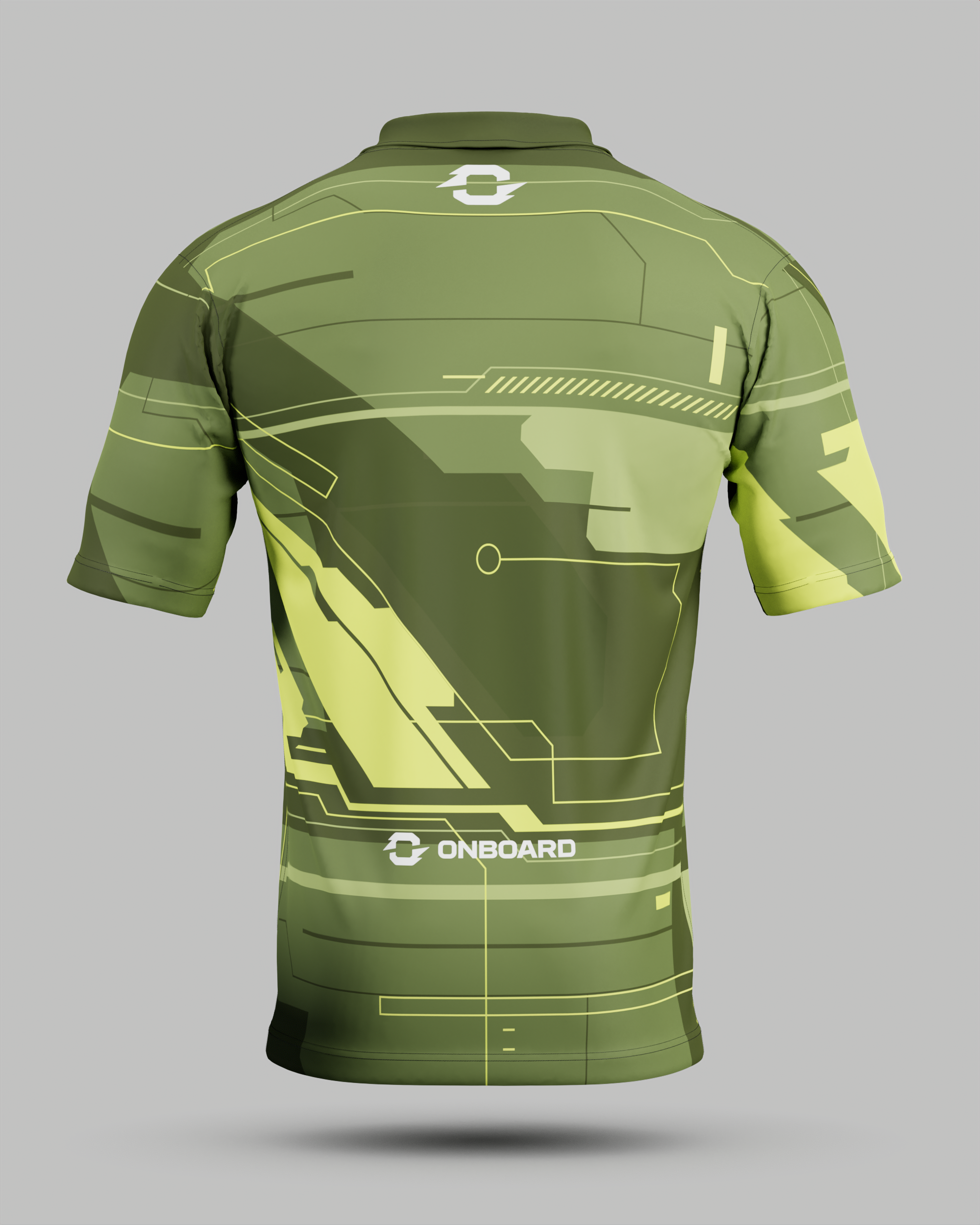 Express Tokyo 2.0 3 Button Polo Collar Jersey Green