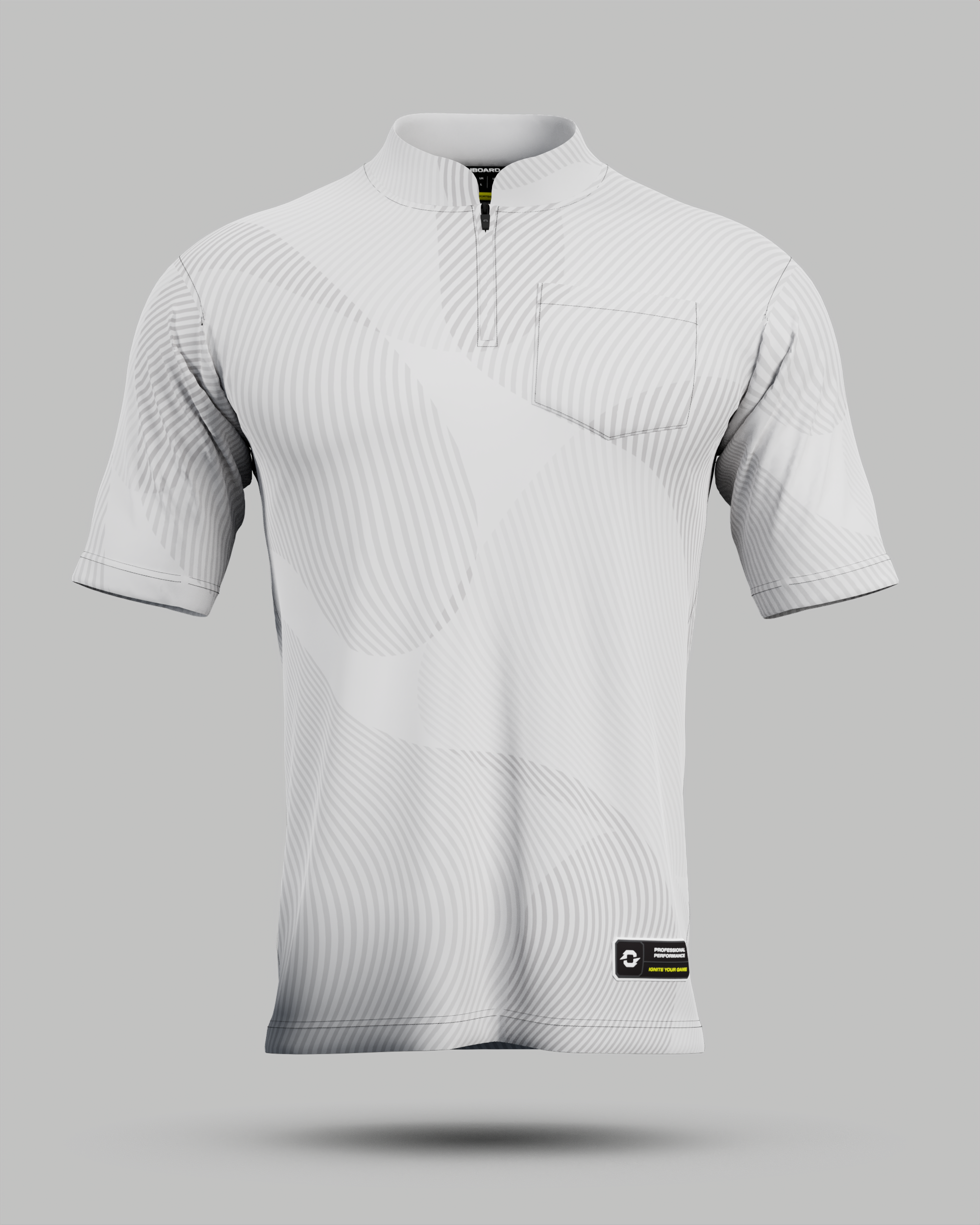 Womens Eclipse 1/4 Zip Polo Collar Jersey With Pocket