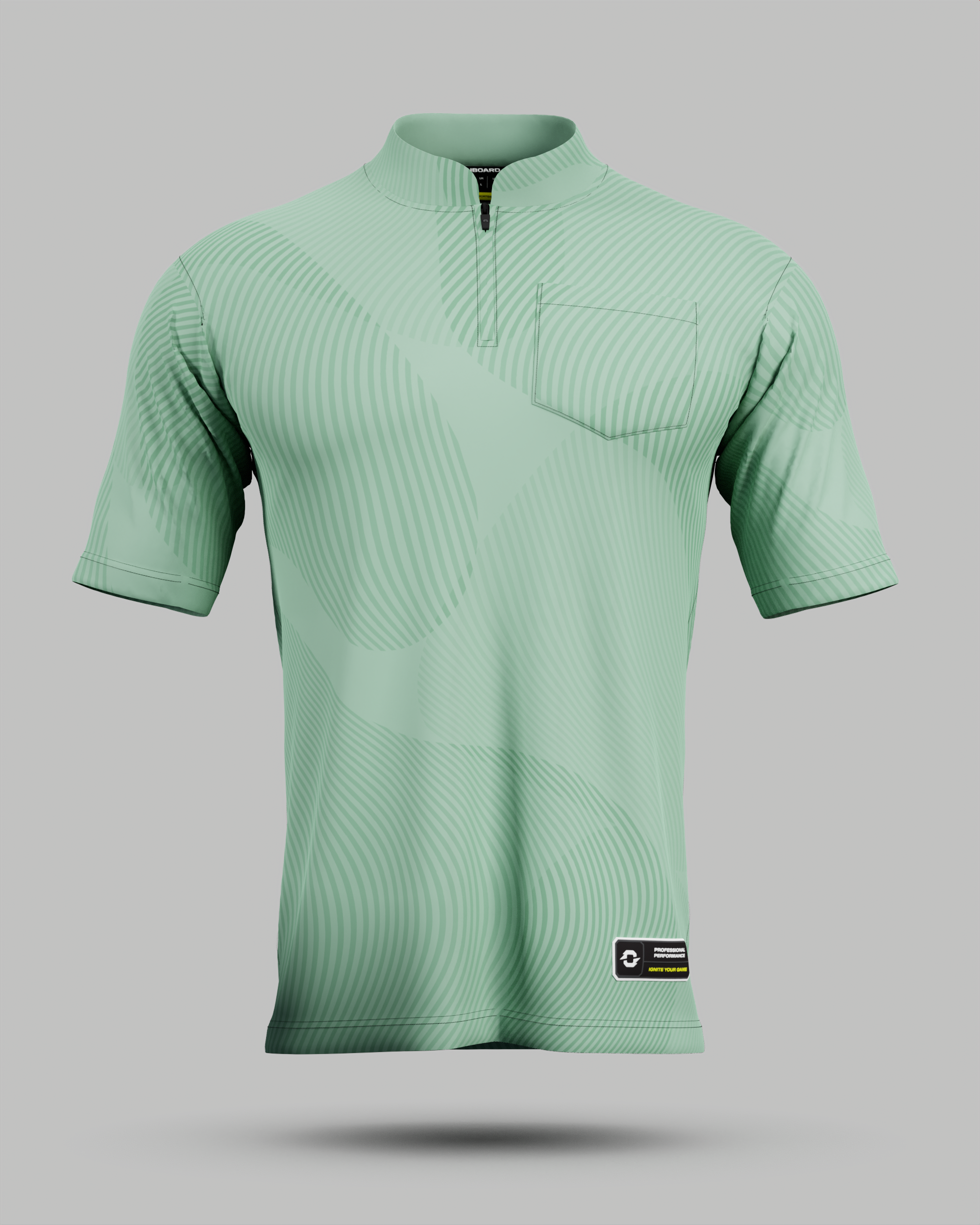 Womens Eclipse 1/4 Zip Polo Collar Jersey With Pocket