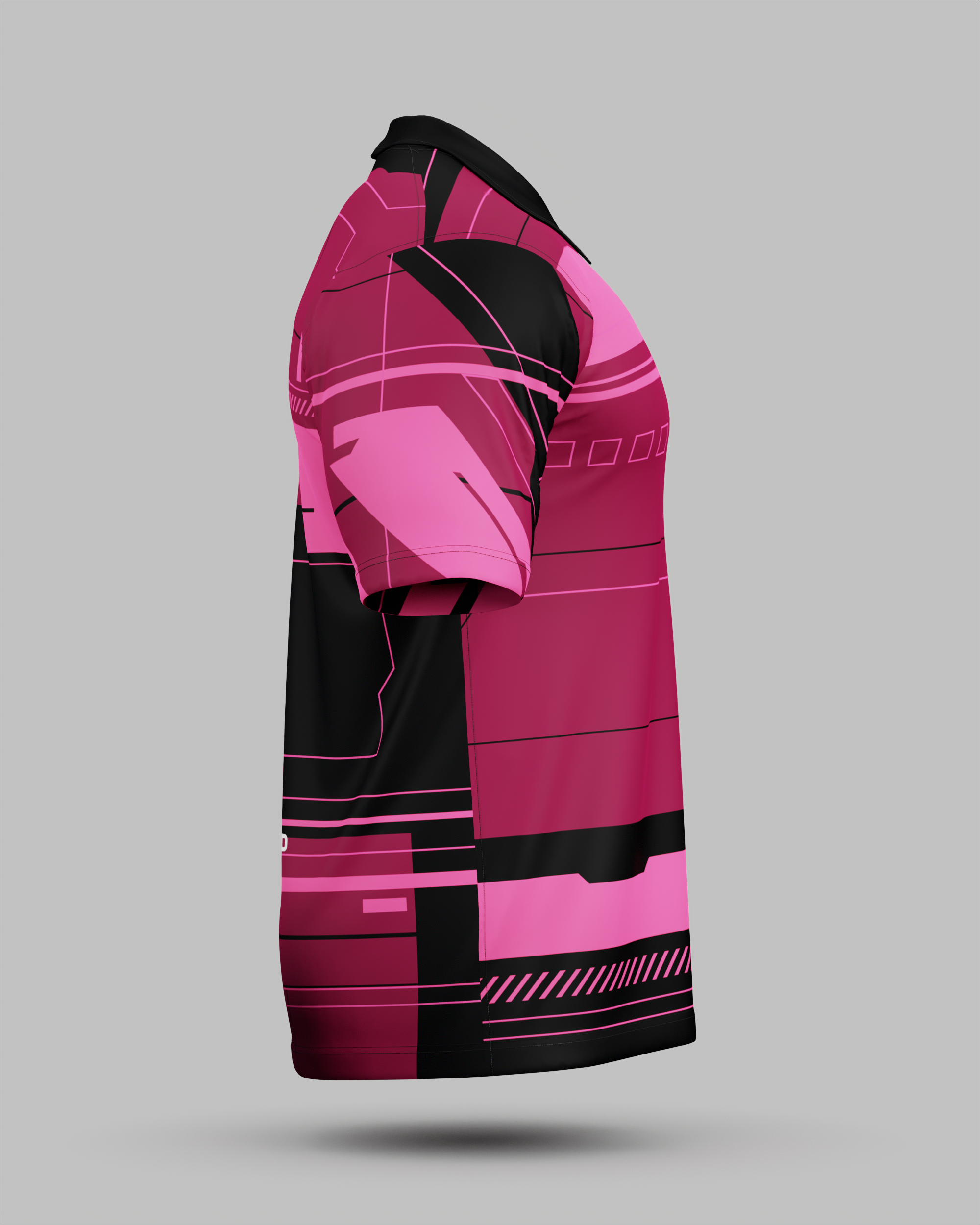 Express Tokyo 2.0 3 Button Polo Collar Jersey Pink