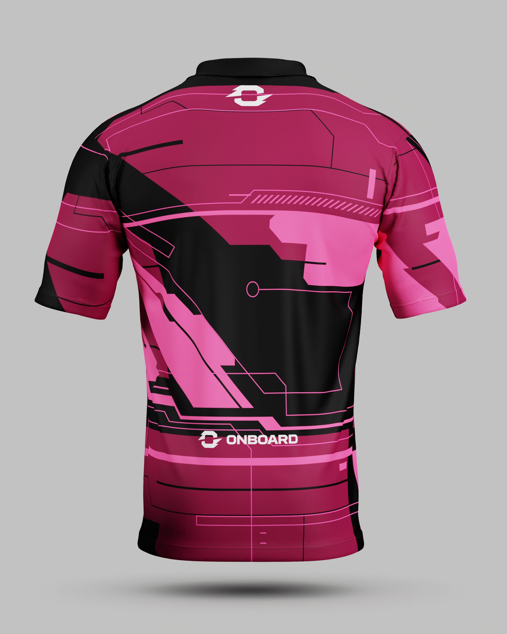 Express Tokyo 2.0 3 Button Polo Collar Jersey Pink