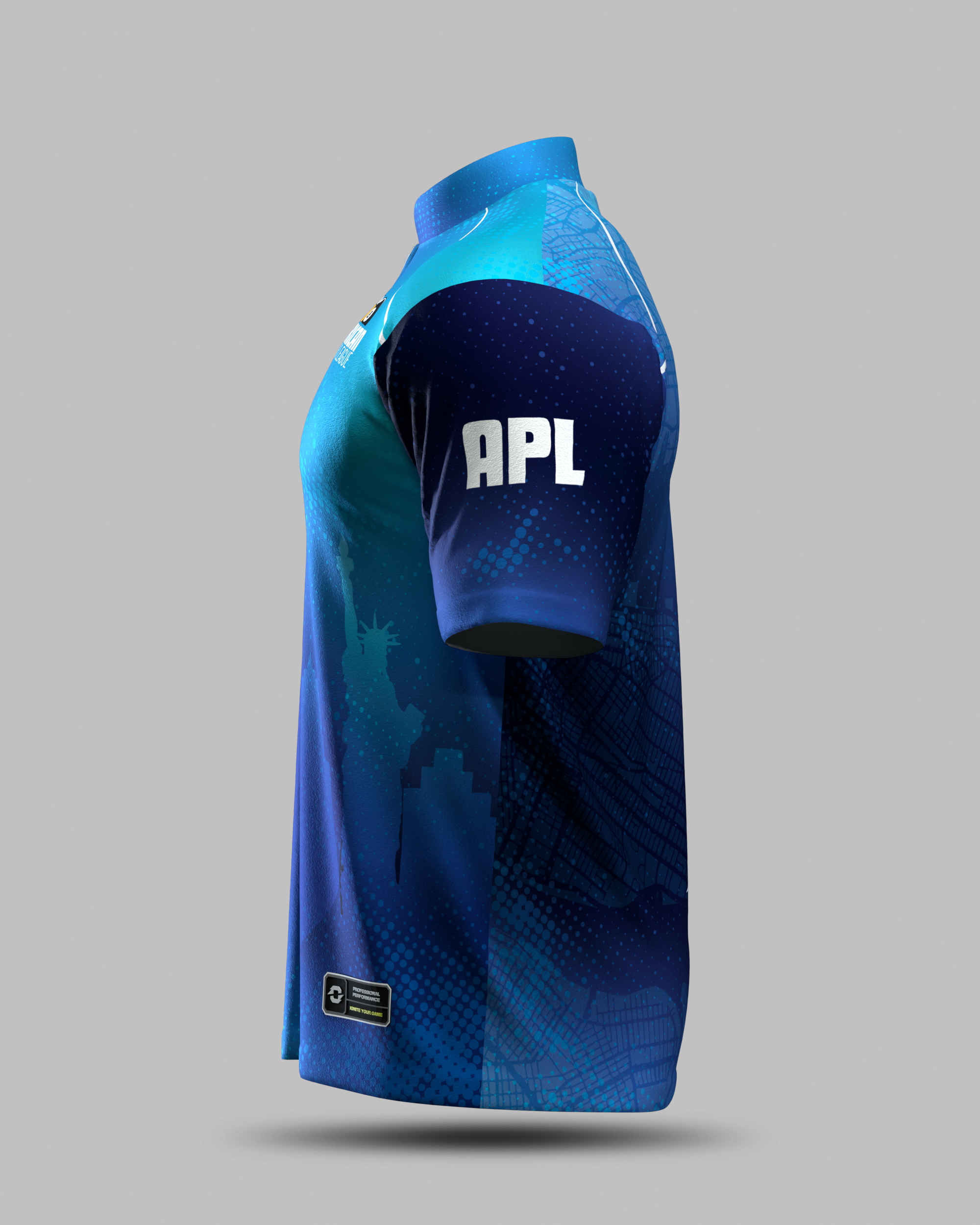 APL Pro Collar Jersey - Light blue