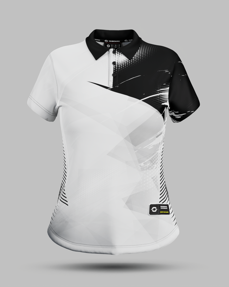 Womens Alaska 3 Button Polo Collar Jersey - Onboard Sportswear