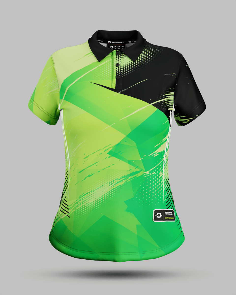 Womens Alaska 3 Button Polo Collar Jersey - Onboard Sportswear