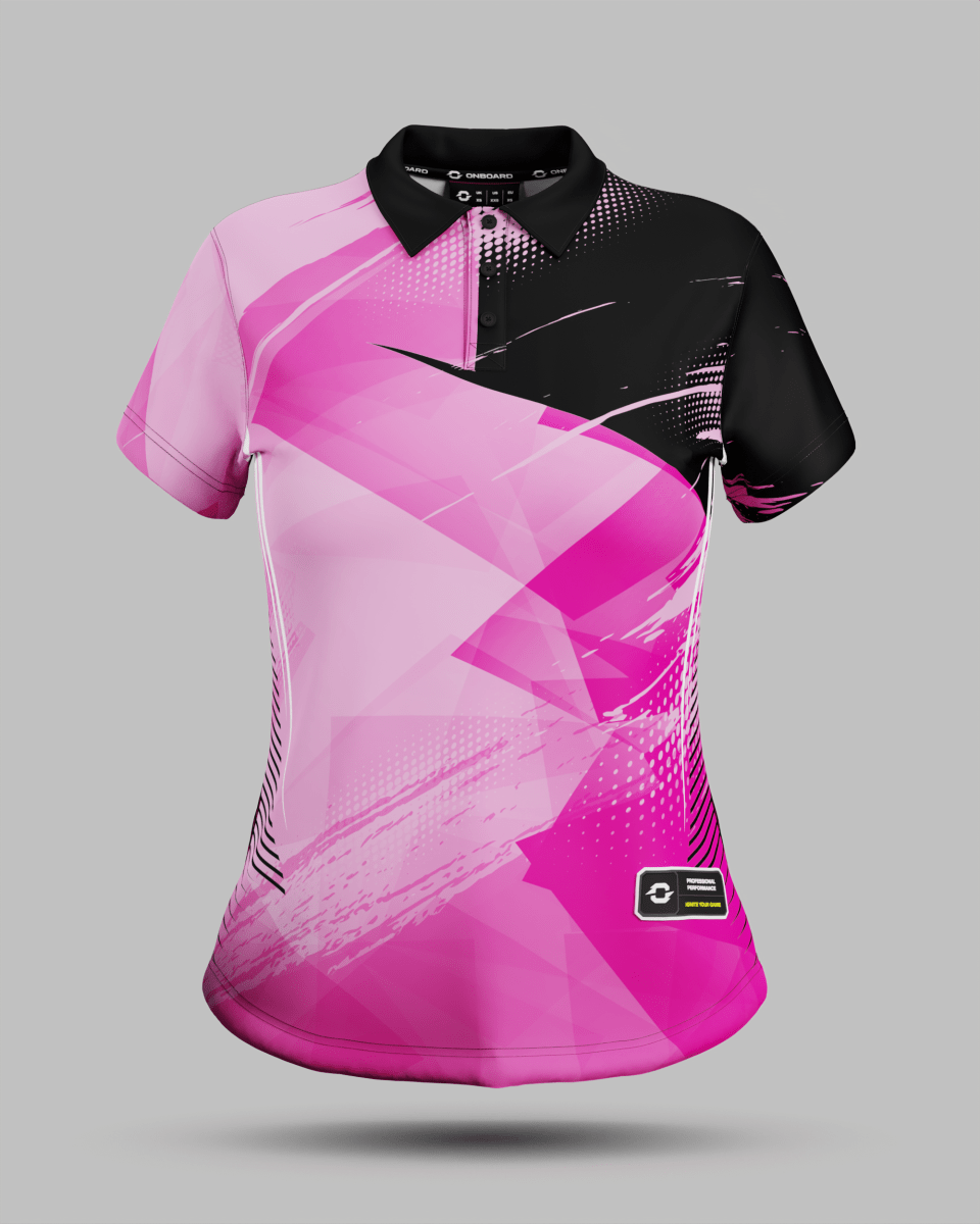 Womens Alaska 3 Button Polo Collar Jersey - Onboard Sportswear