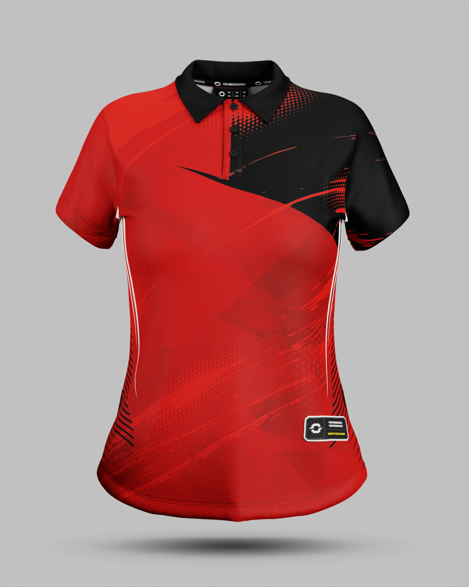 Womens Alaska 3 Button Polo Collar Jersey - Onboard Sportswear