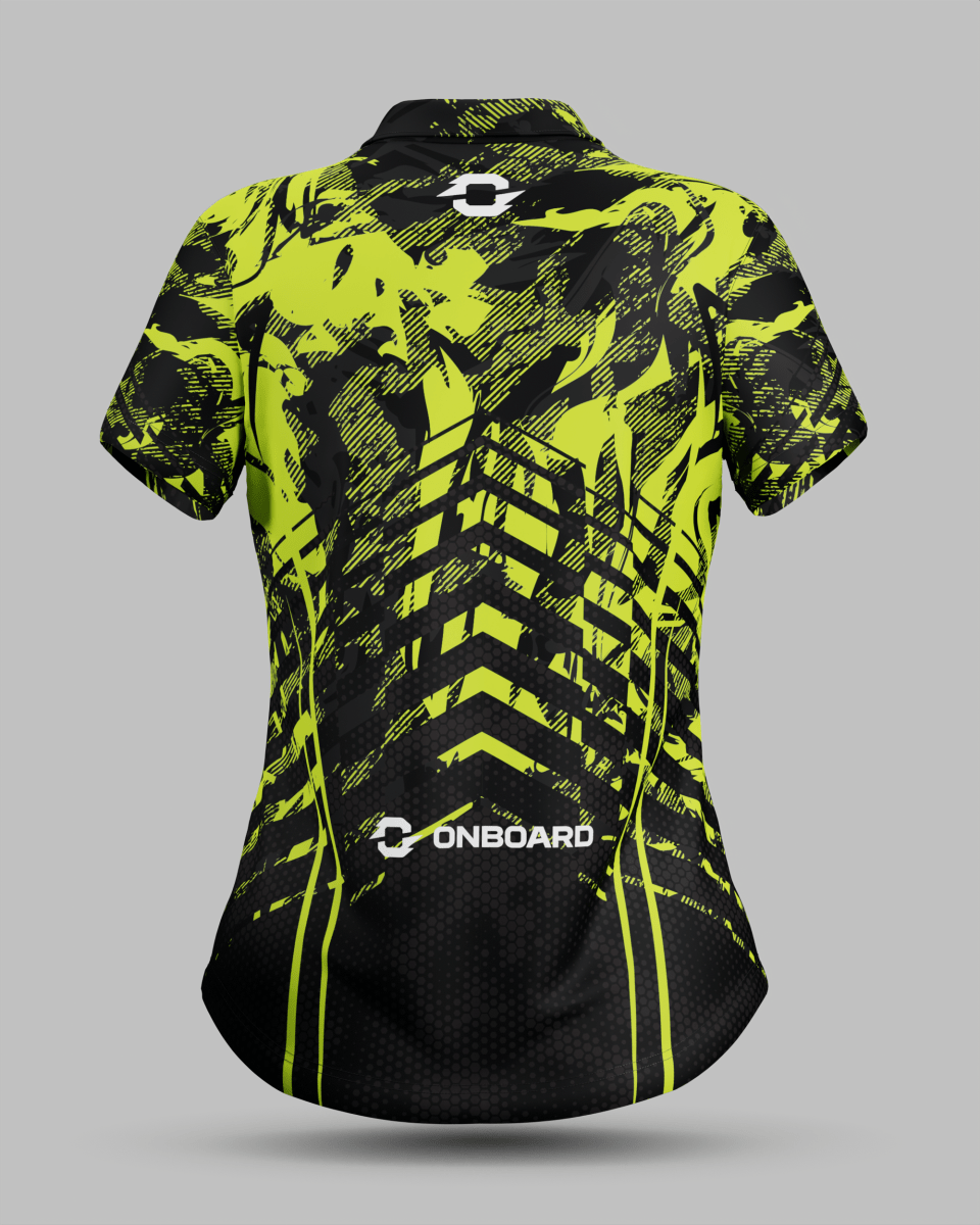 Womens Arizona 3 Button Polo Collar Jersey - Onboard Sportswear