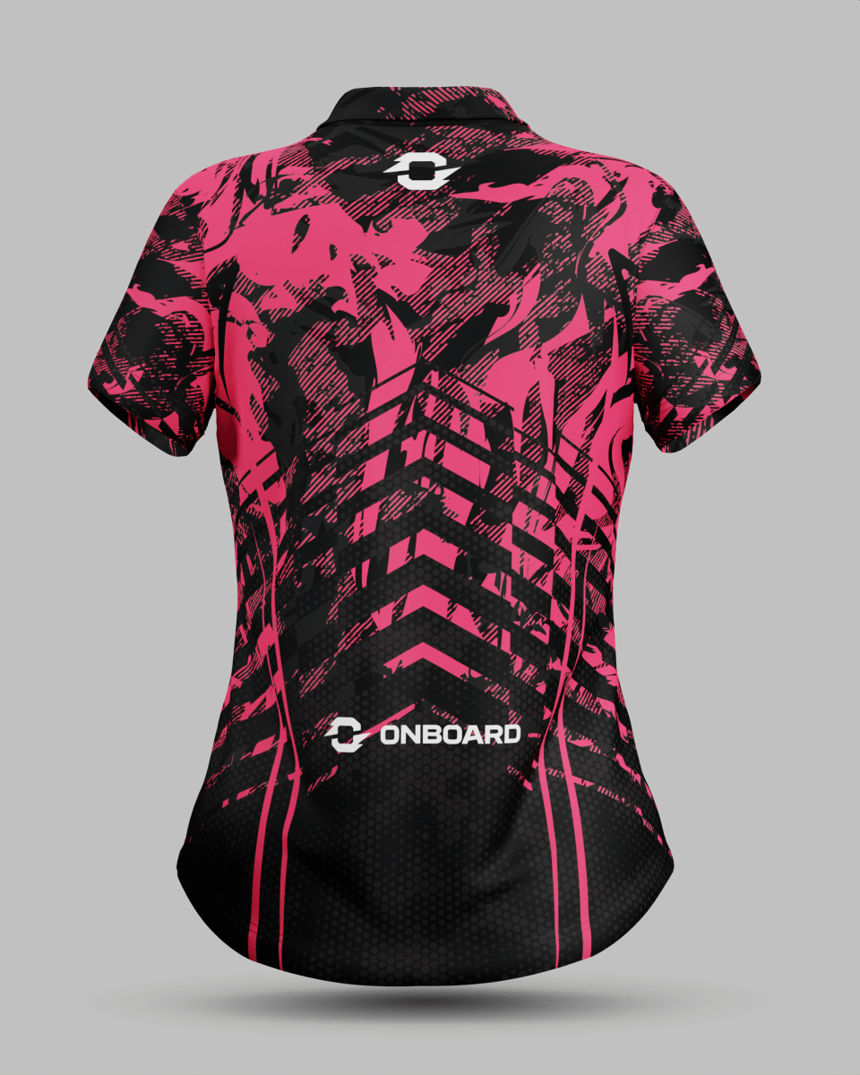 Womens Arizona 3 Button Polo Collar Jersey - Onboard Sportswear