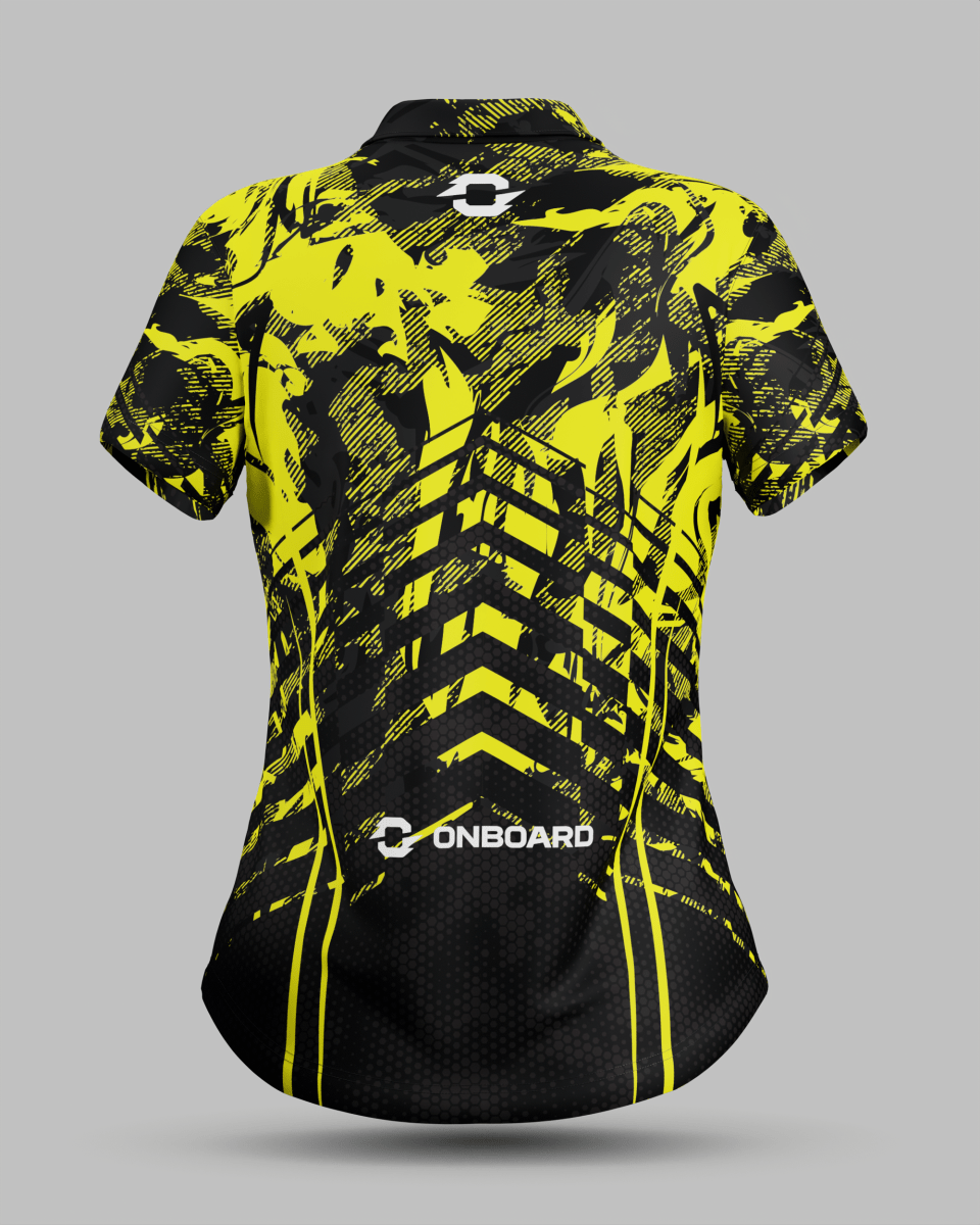 Womens Arizona 3 Button Polo Collar Jersey - Onboard Sportswear