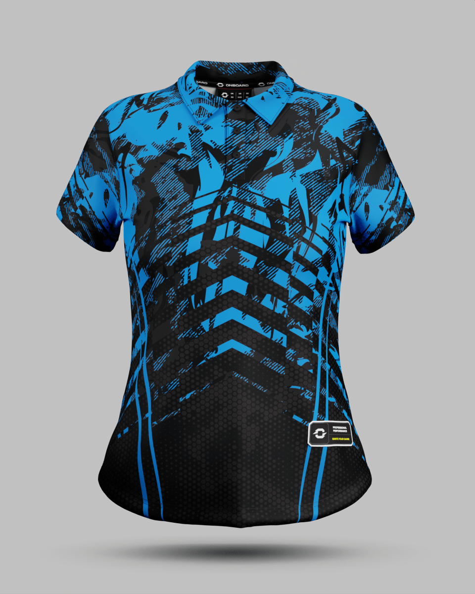 Womens Arizona 3 Button Polo Collar Jersey - Onboard Sportswear