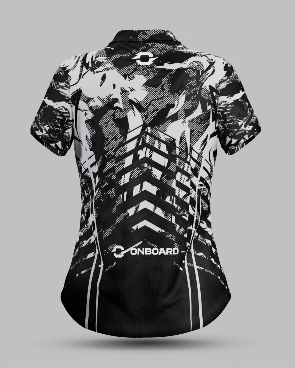 Womens Arizona 3 Button Polo Collar Jersey - Onboard Sportswear