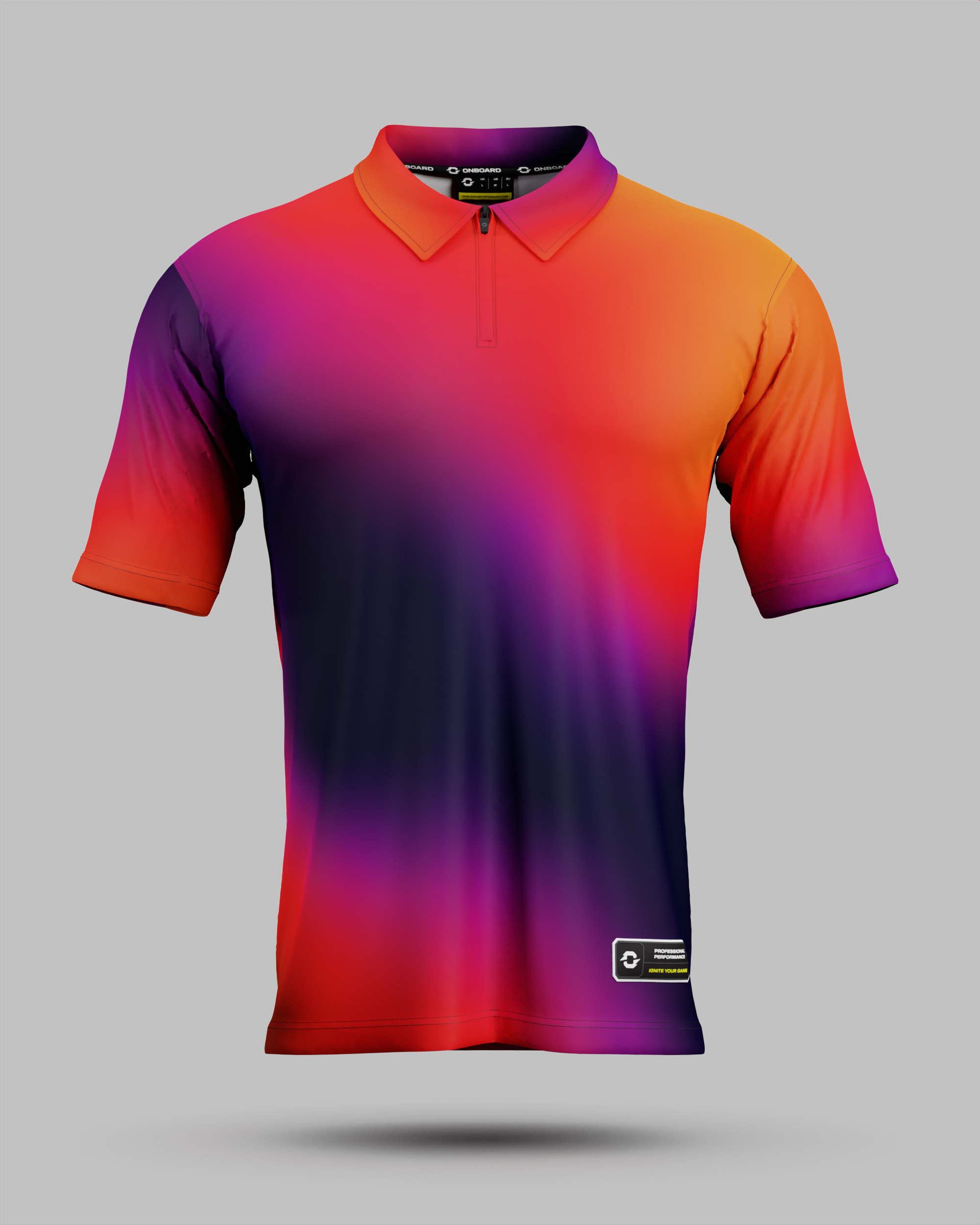 Youth Aura 1/4 Zip Polo Collar Jersey