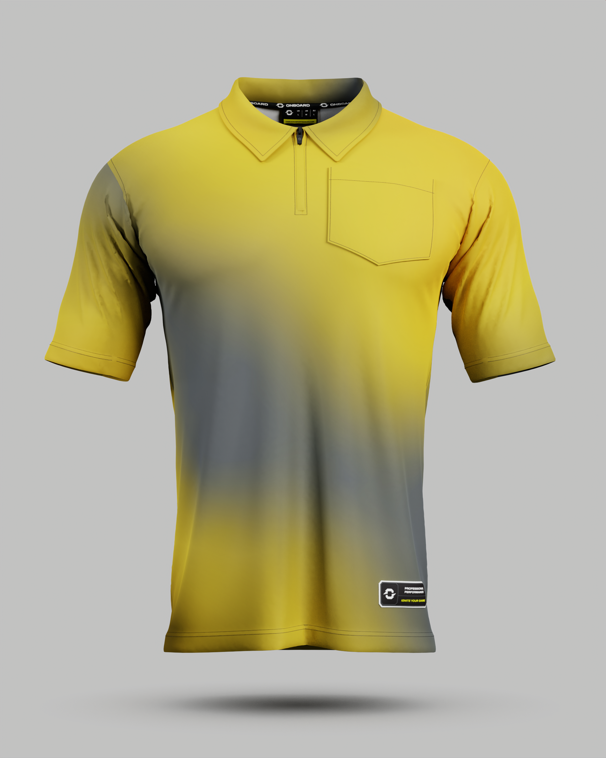 Youth Aura 1/4 Zip Polo Collar Jersey With Pocket