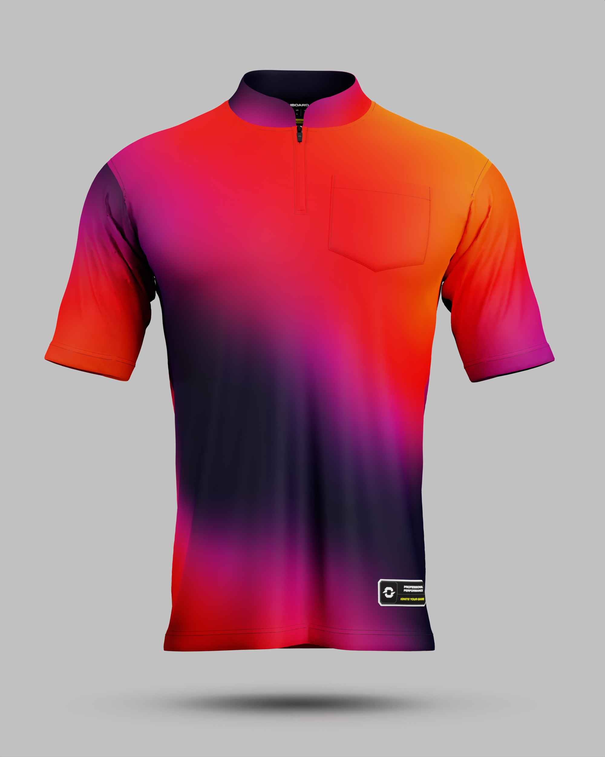 Aura 1/4 Zip Pro Collar Jersey With Pocket