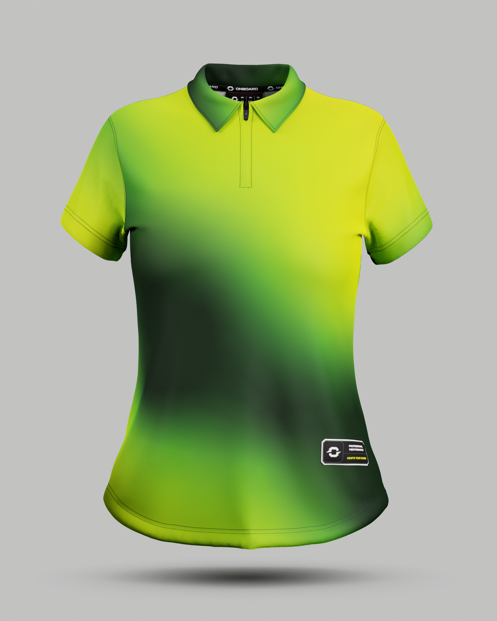 Womens Aura 1/4 Zip Polo Collar Jersey