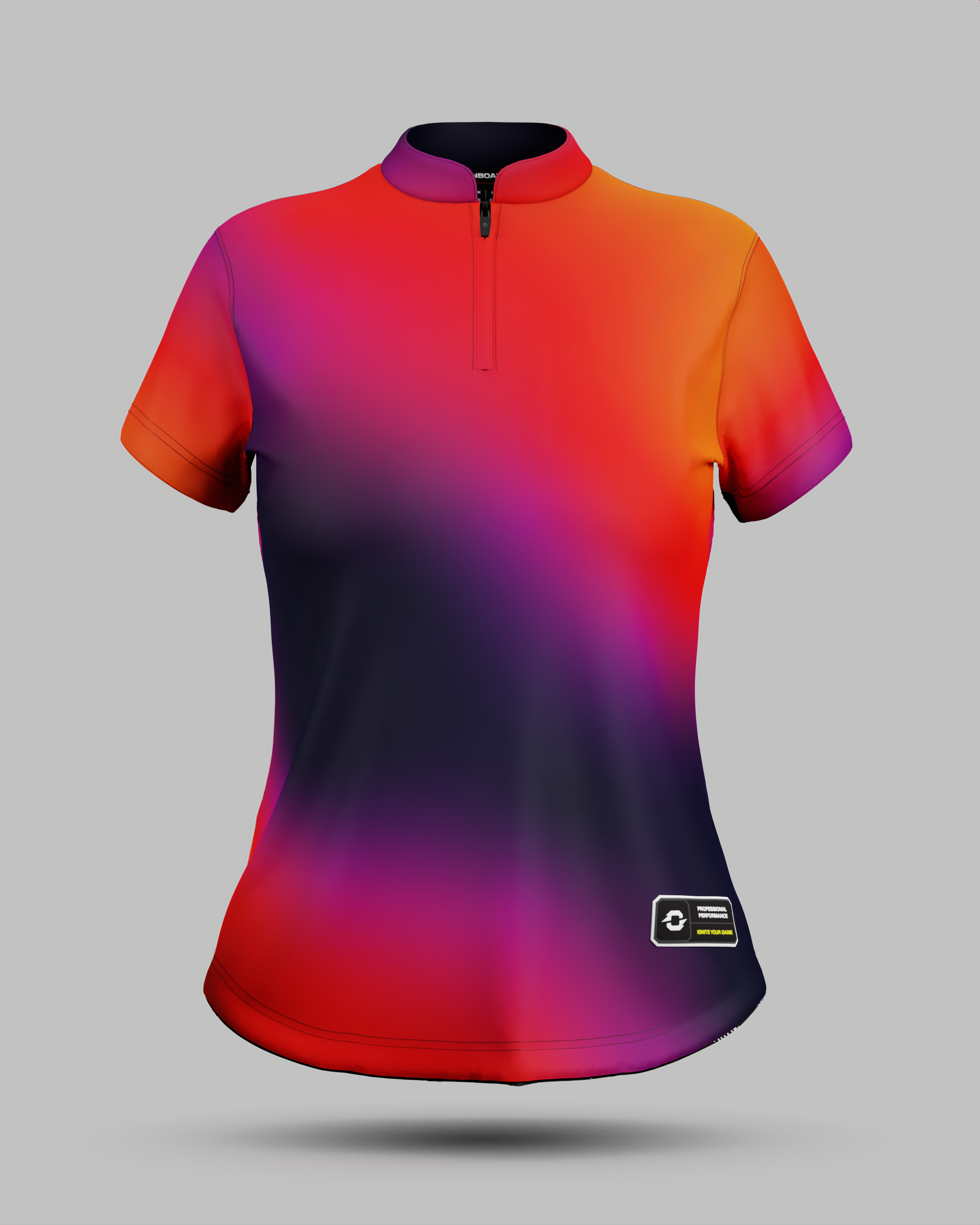 Womens Aura 1/4 Zip Pro Collar Jersey