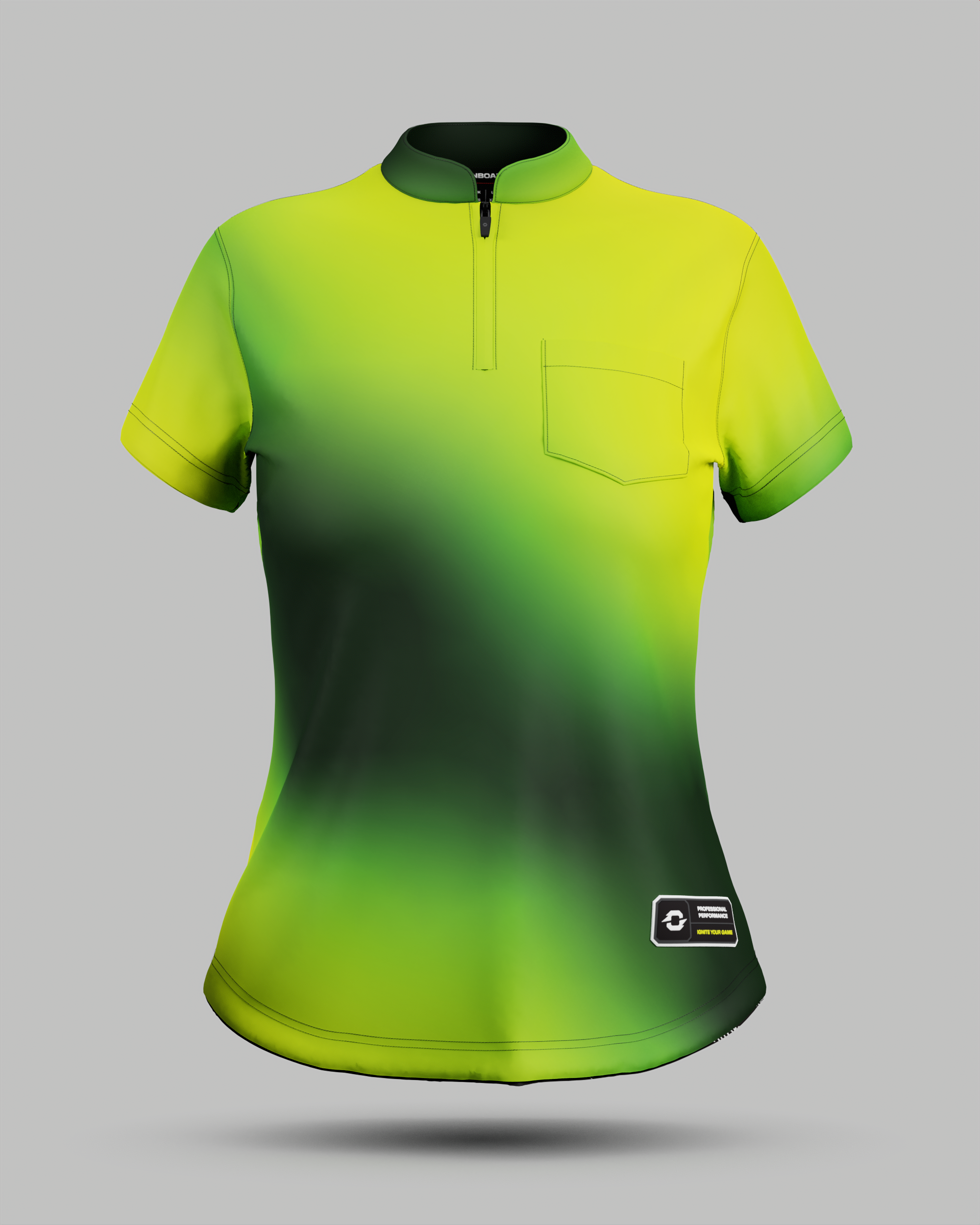 Womens Aura 1/4 Zip Pro Collar Jersey With Pocket