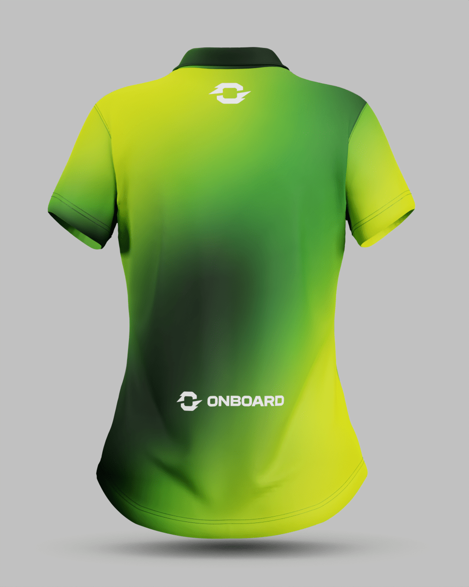 Womens Aura 3 Button Polo Collar Jersey - Onboard Sportswear