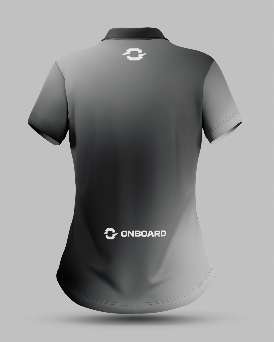 Womens Aura 3 Button Polo Collar Jersey - Onboard Sportswear