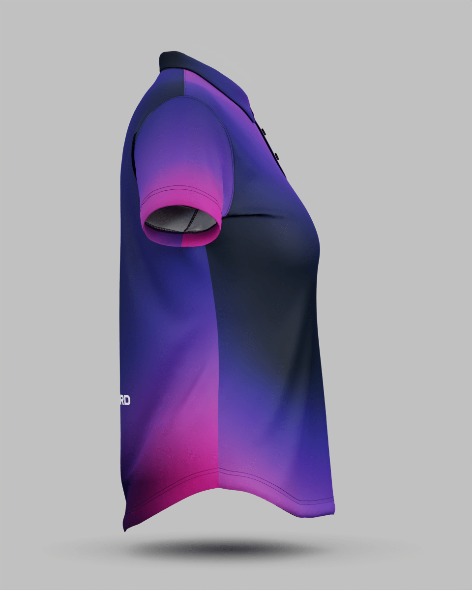 Womens Aura 3 Button Polo Collar Jersey - Onboard Sportswear