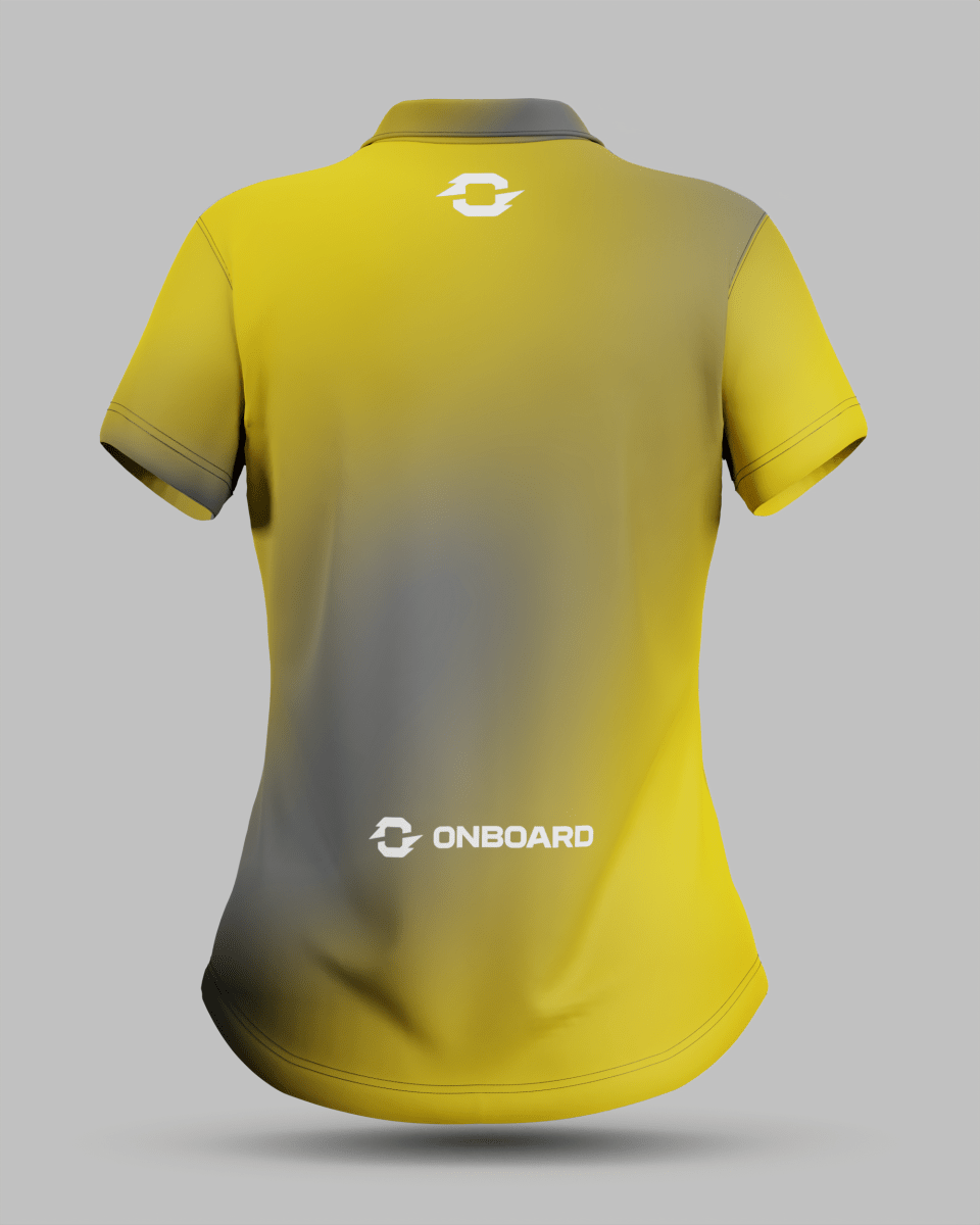 Womens Aura 3 Button Polo Collar Jersey - Onboard Sportswear