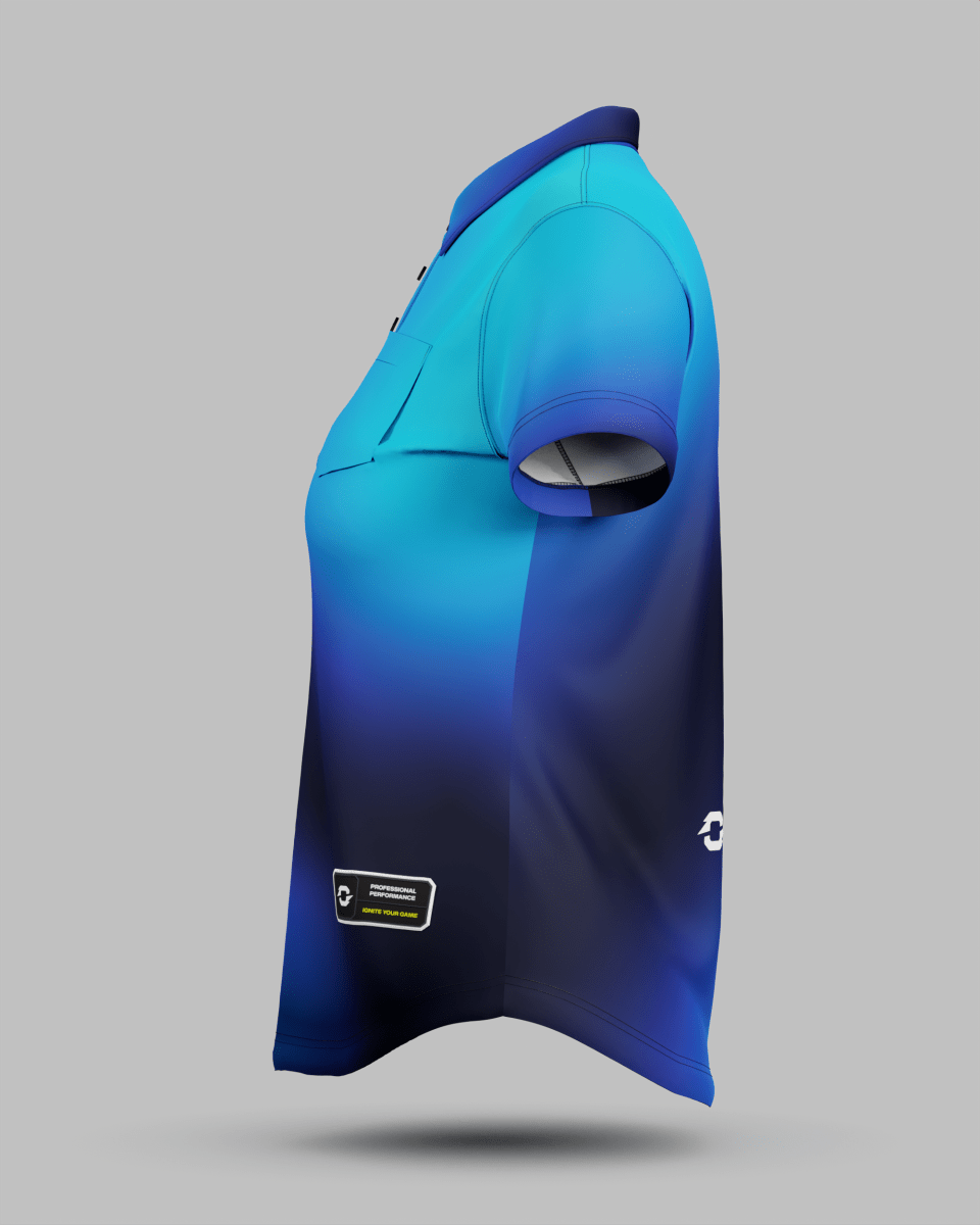 Womens Aura 3 Button Polo Collar Jersey - Onboard Sportswear