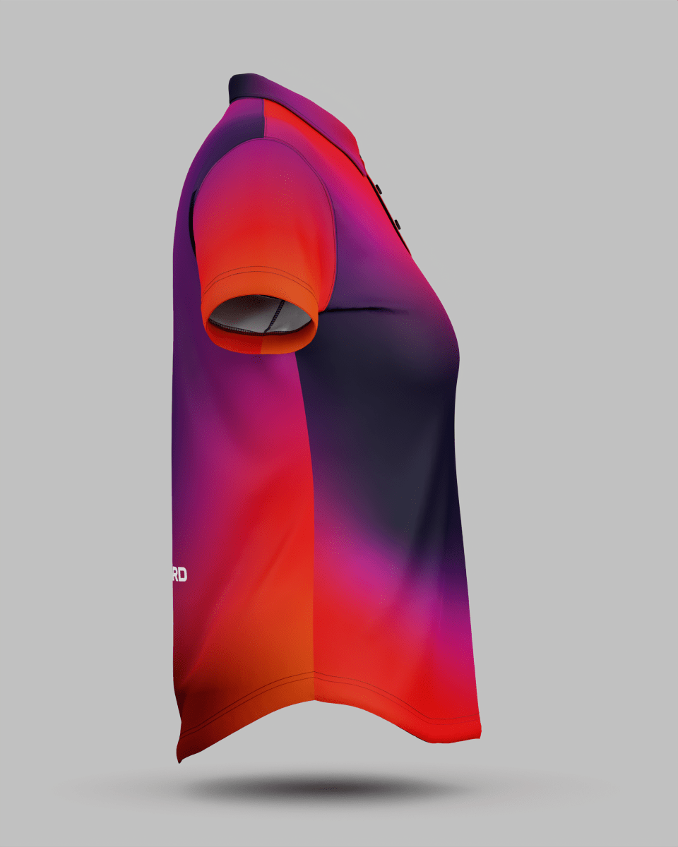 Womens Aura 3 Button Polo Collar Jersey - Onboard Sportswear