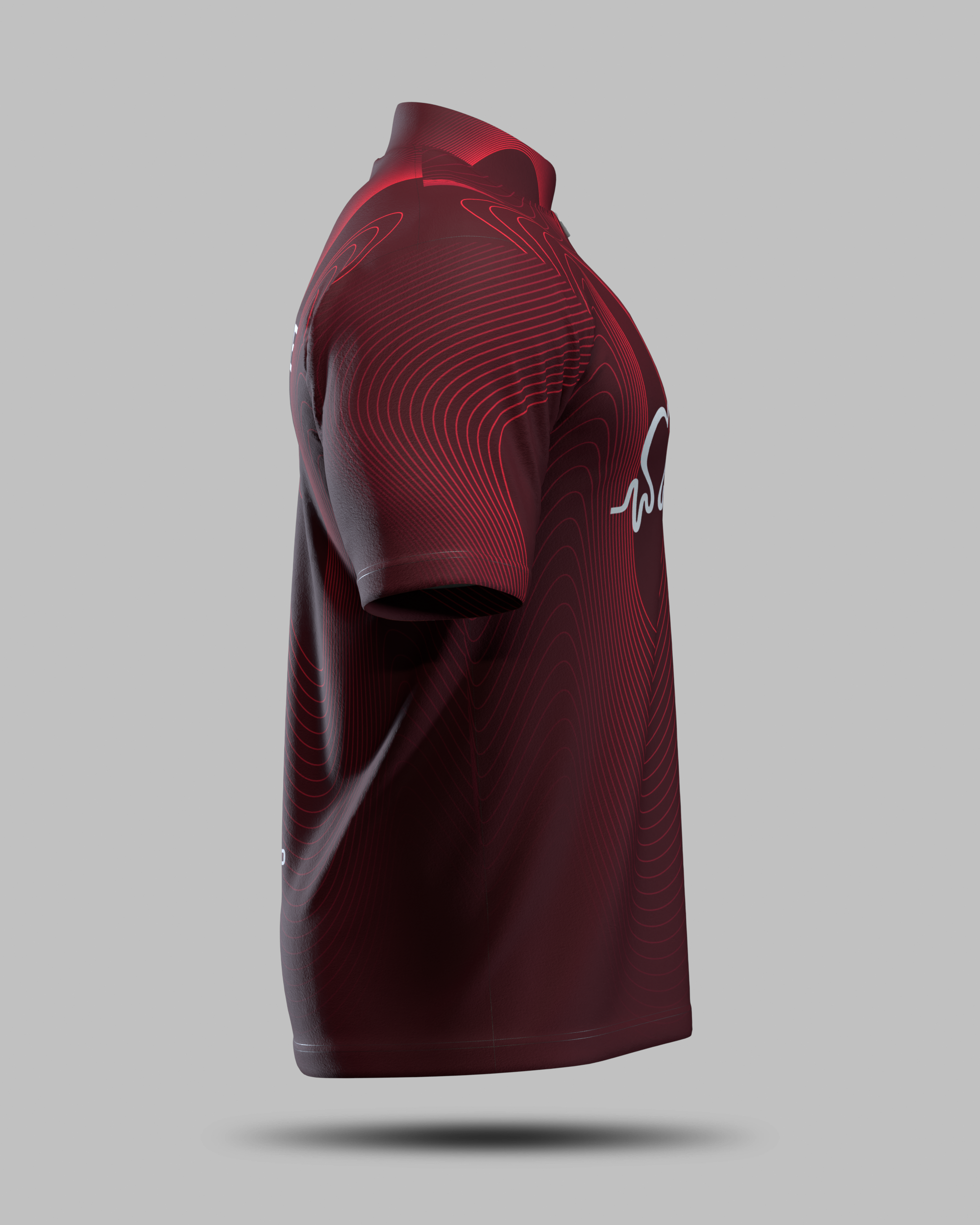 British Heart Foundation Awareness Shirt Burgundy