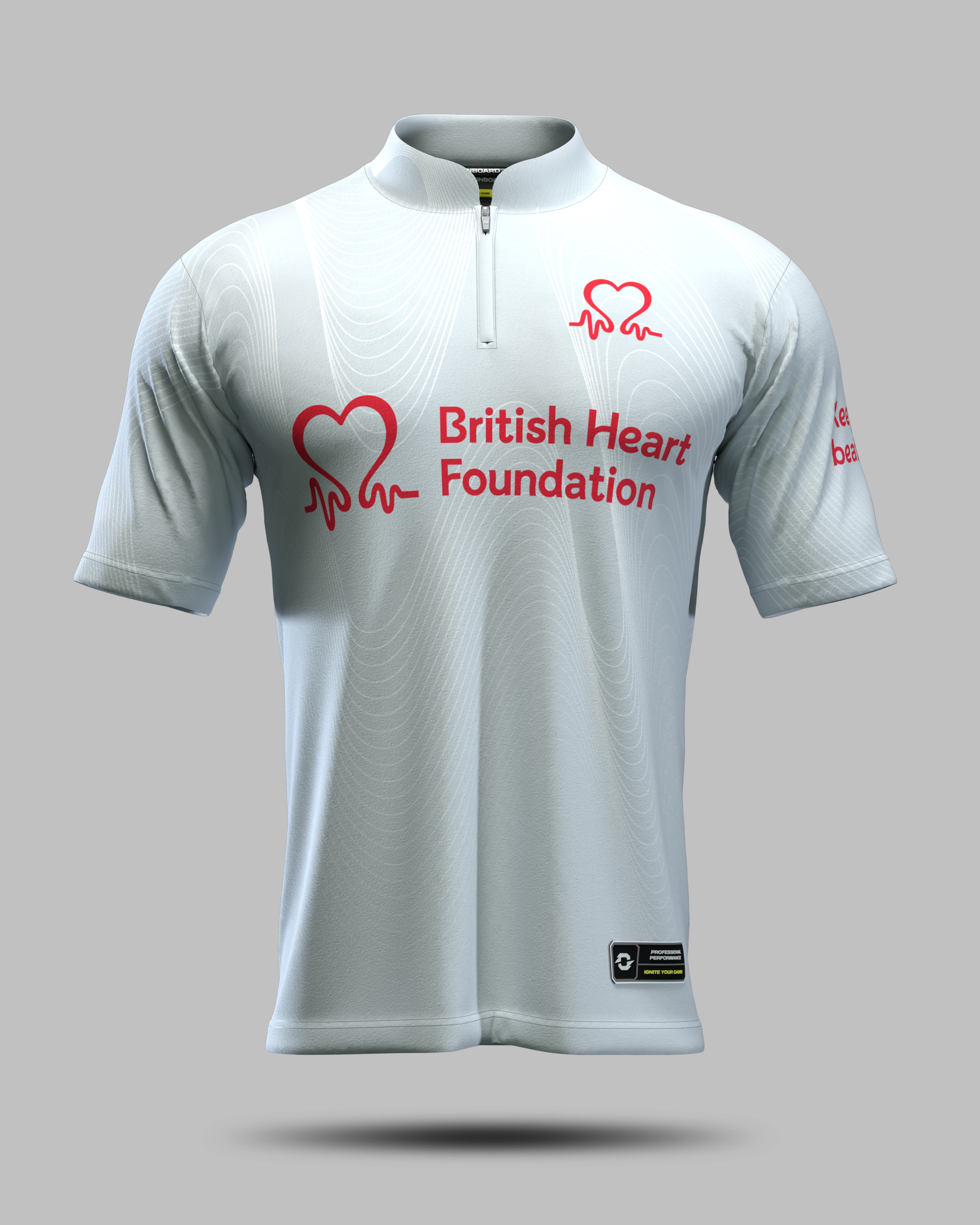 British Heart Foundation Awareness Shirt Silver
