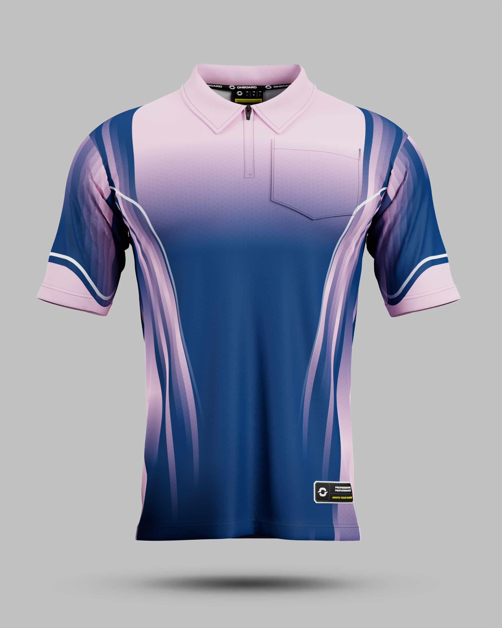Youth Blaze 1/4 Zip Polo Collar Jersey With Pocket