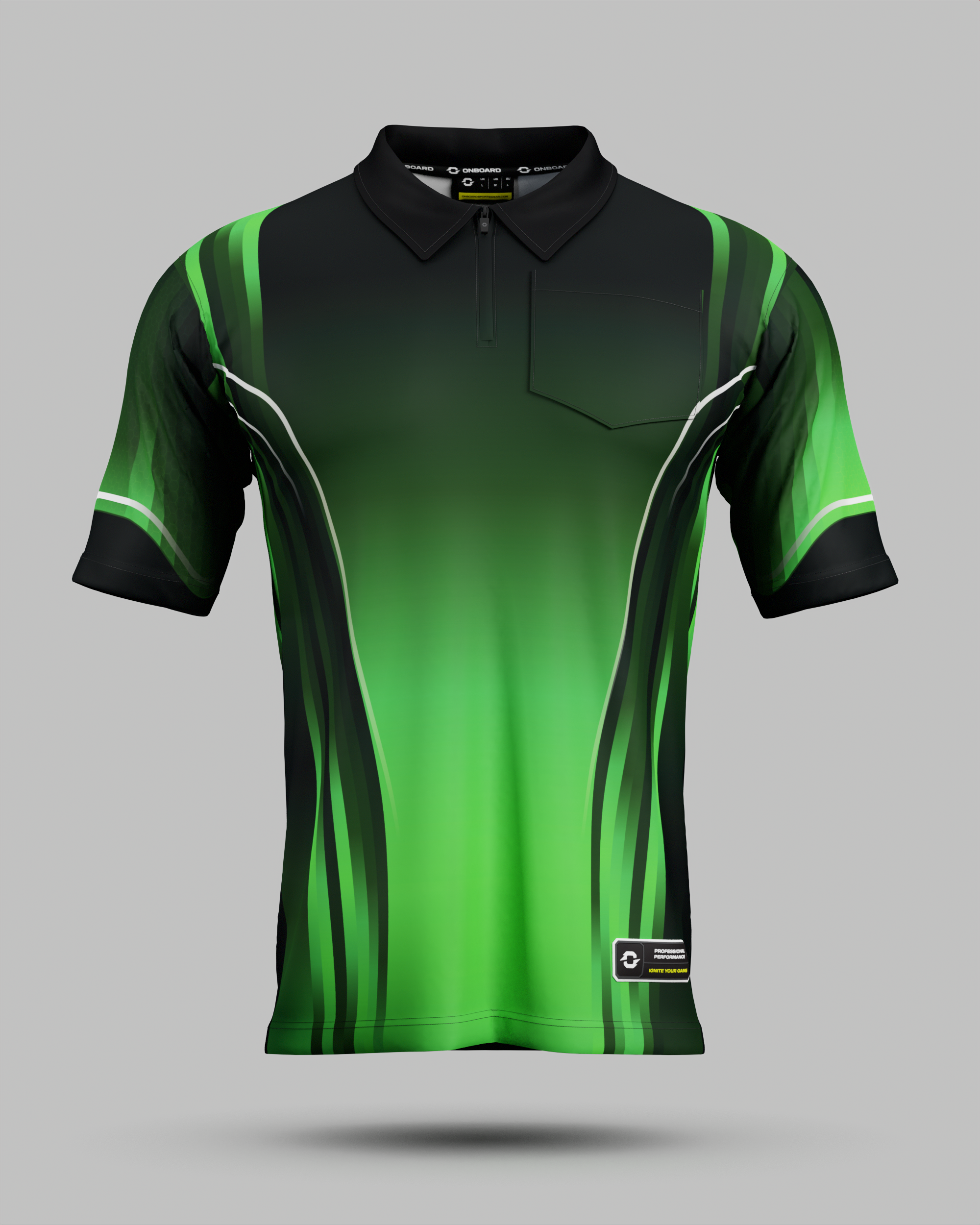 Youth Blaze 1/4 Zip Polo Collar Jersey With Pocket