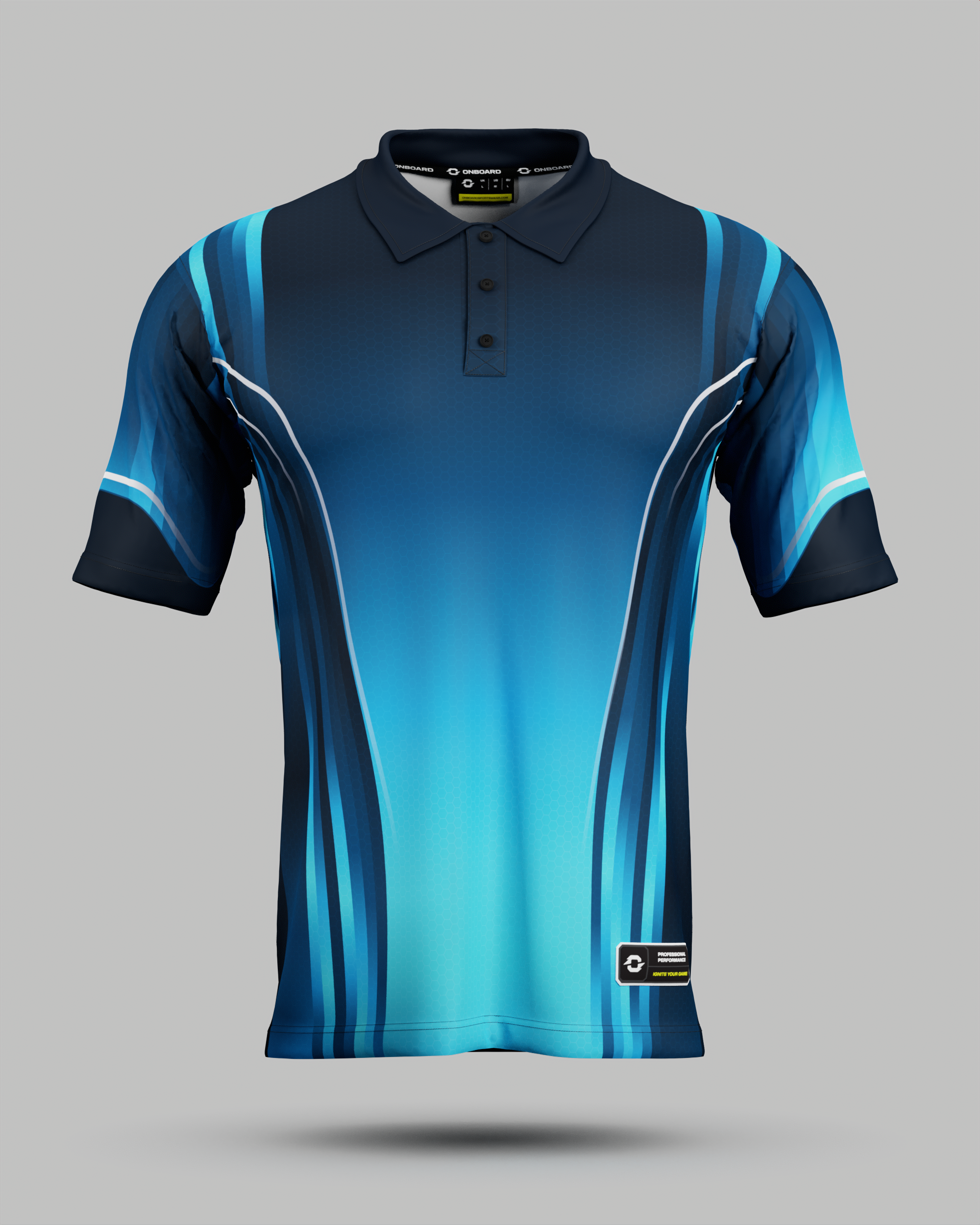 Youth Blaze 3 Button Polo Collar Jersey