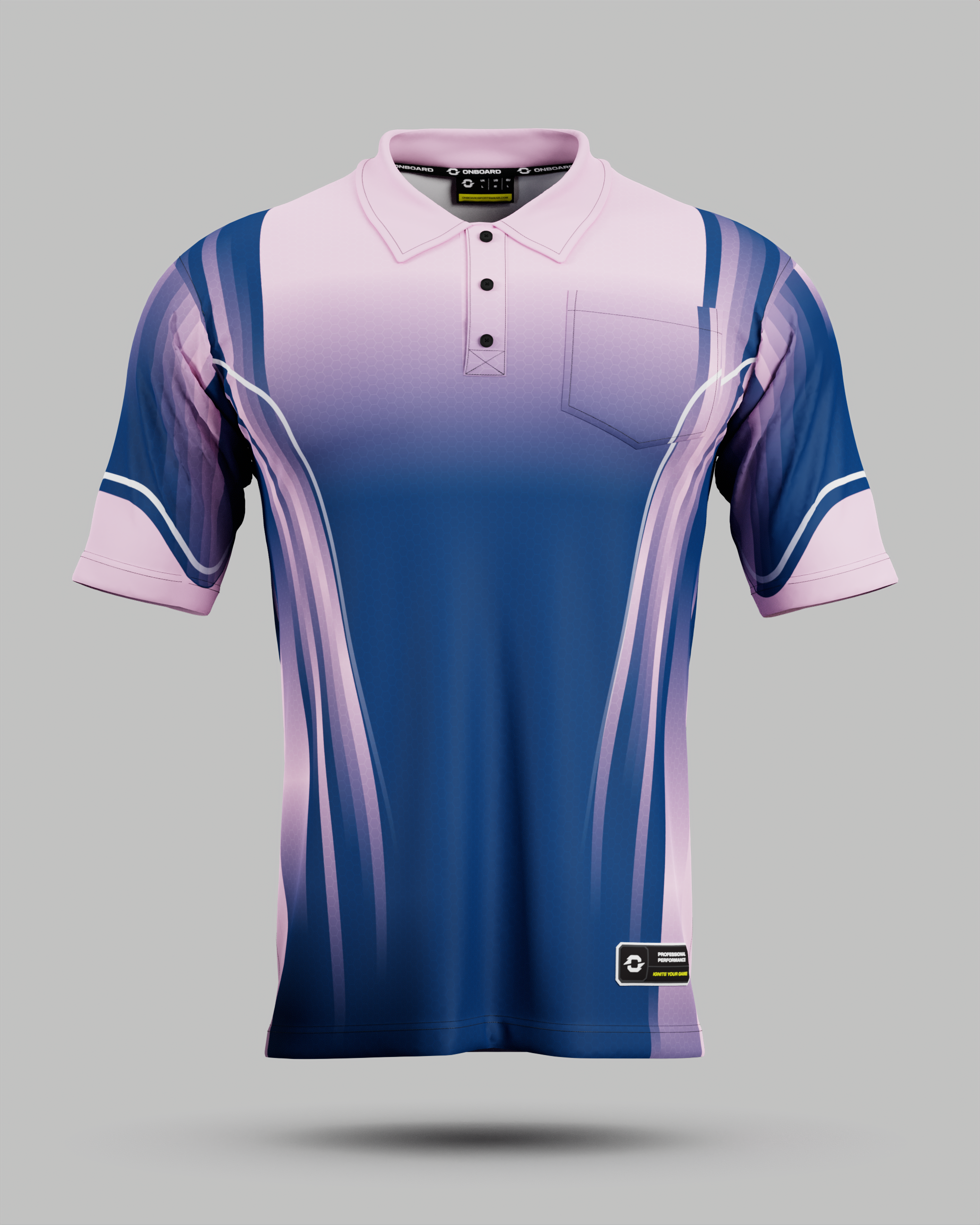 Blaze 3 Button Polo Collar Jersey With Pocket