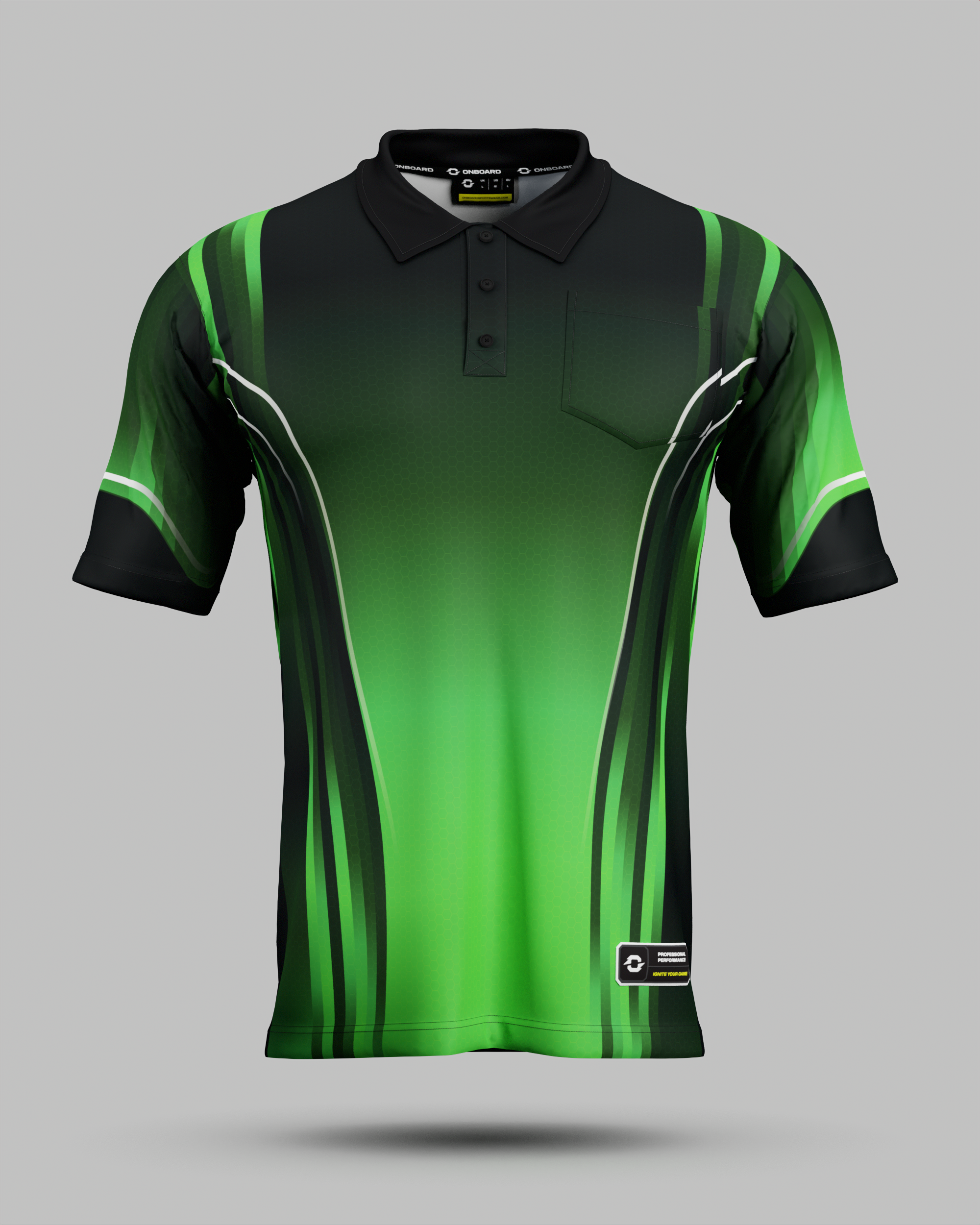 Youth Blaze 3 Button Polo Collar Jersey With Pocket
