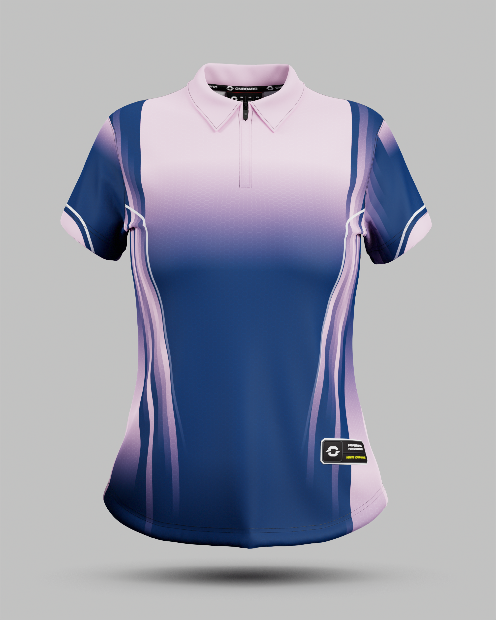 Womens Blaze 1/4 Zip Polo Collar Jersey