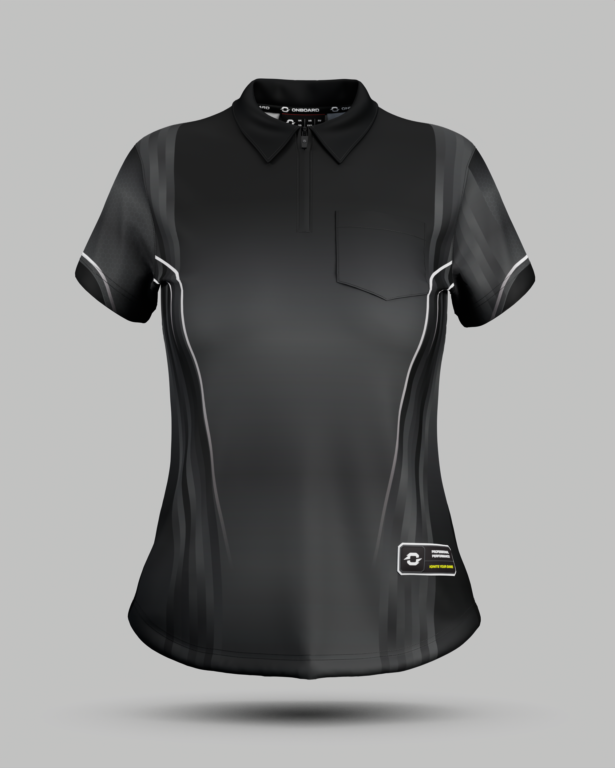 Womens Blaze 1/4 Zip Polo Collar Jersey With Pocket