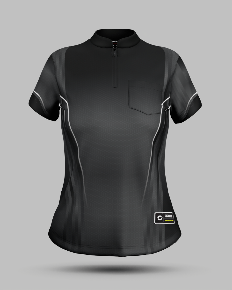 Womens Blaze 1/4 Zip Pro Collar Jersey With Pocket - Onboard Sportswear