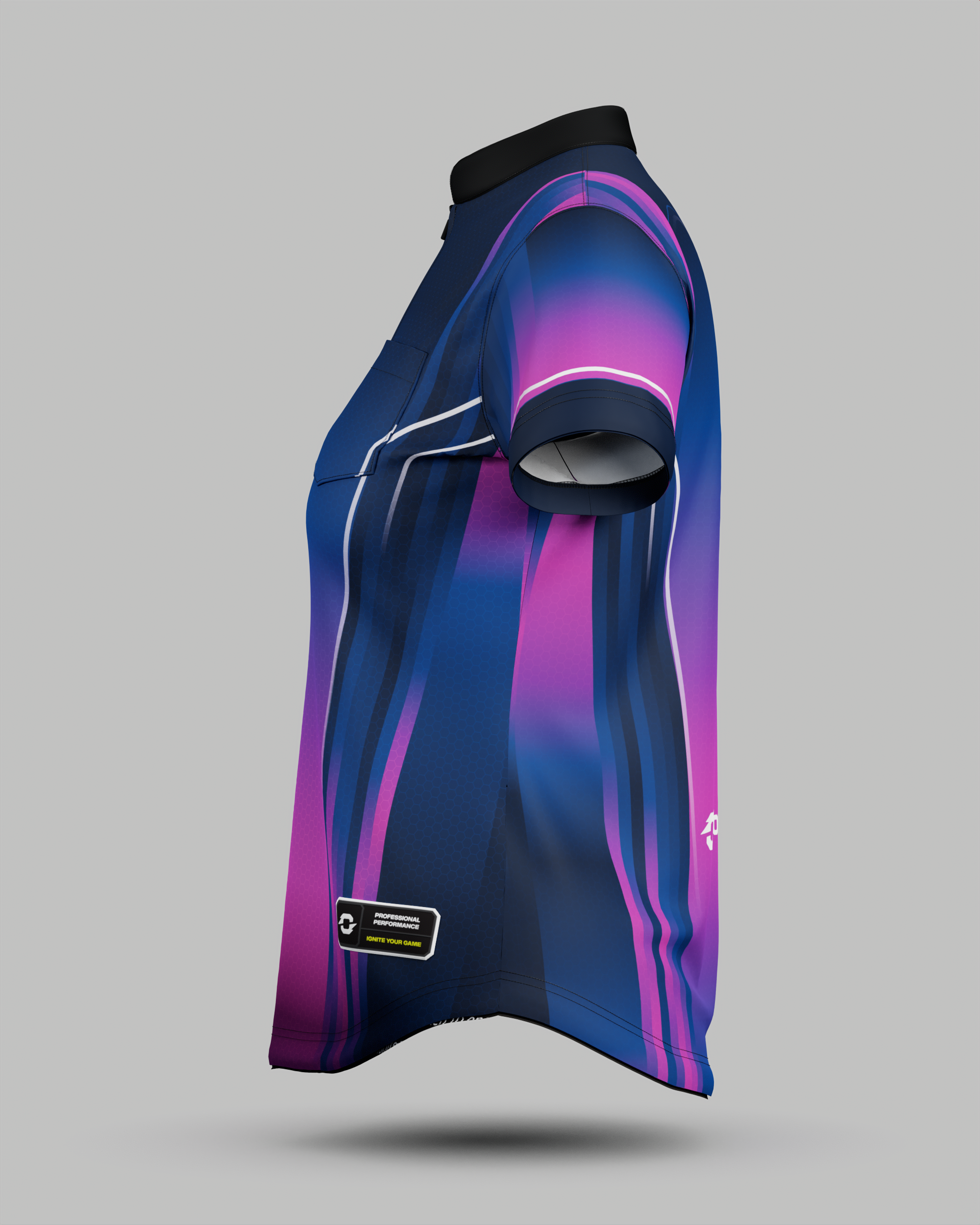 Womens Blaze 1/4 Zip Pro Collar Jersey With Pocket