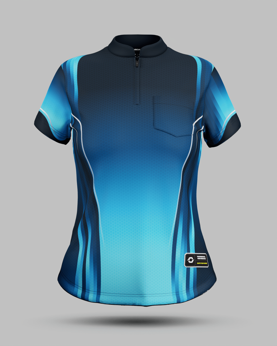 Womens Blaze 1/4 Zip Pro Collar Jersey With Pocket - Onboard Sportswear