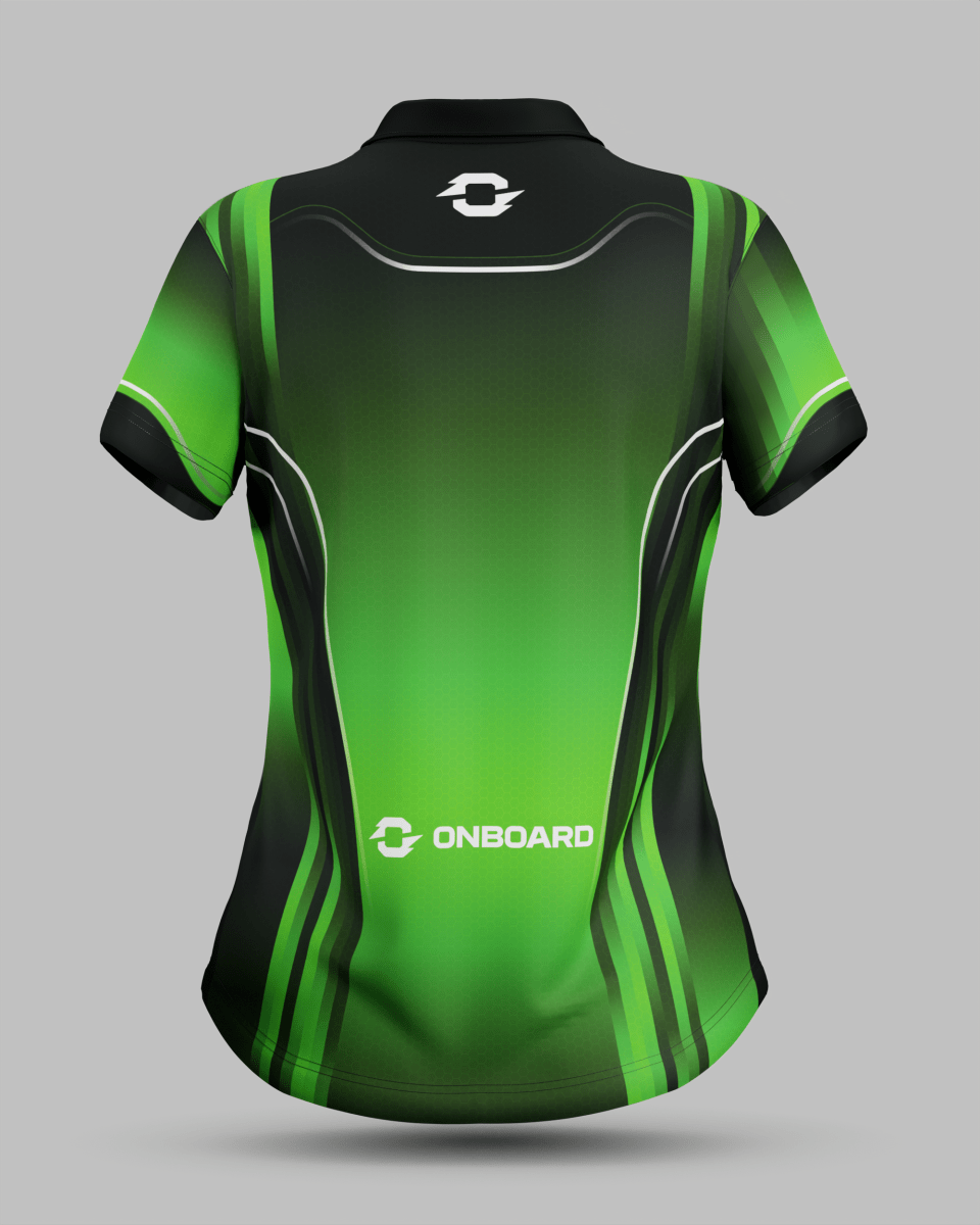 Womens Blaze 3 Button Polo Collar Jersey - Onboard Sportswear