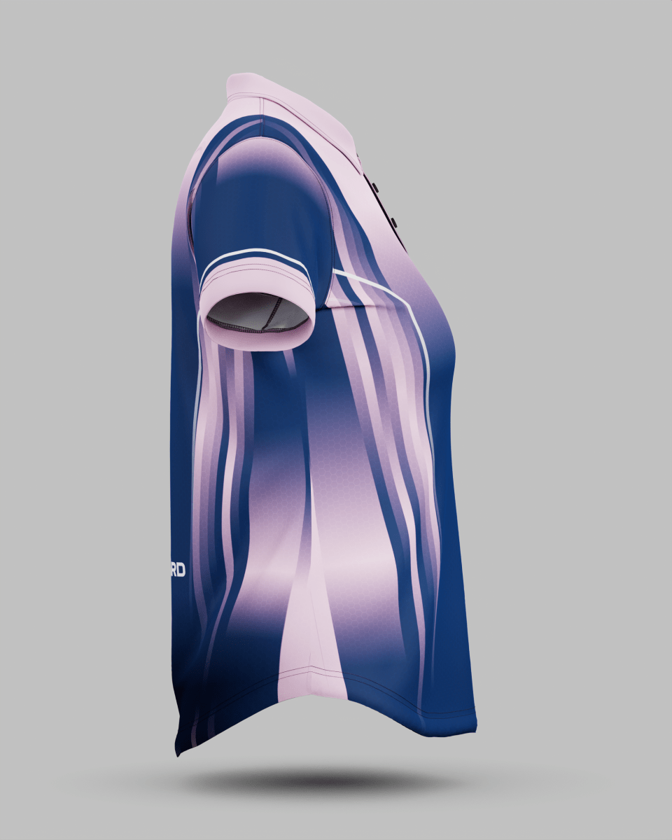 Womens Blaze 3 Button Polo Collar Jersey - Onboard Sportswear