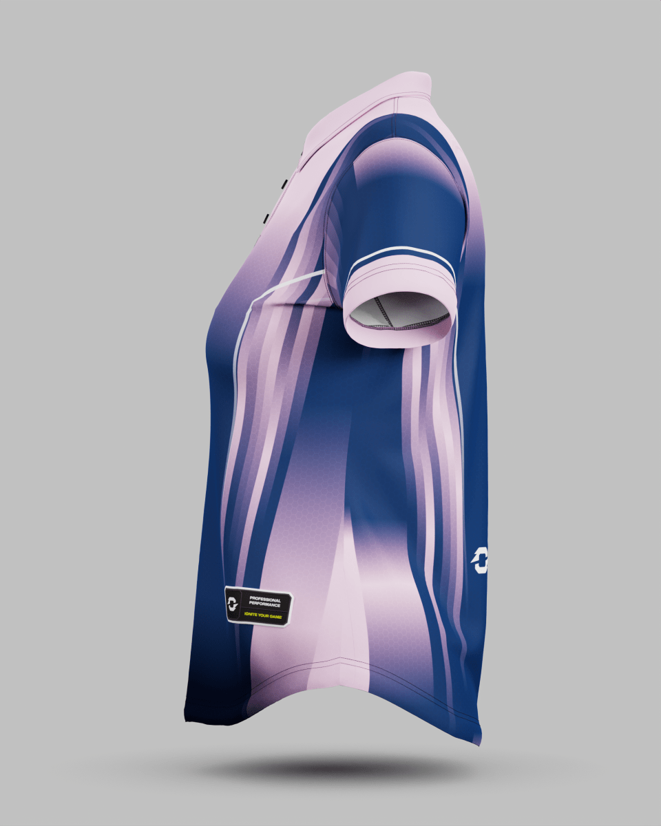 Womens Blaze 3 Button Polo Collar Jersey - Onboard Sportswear