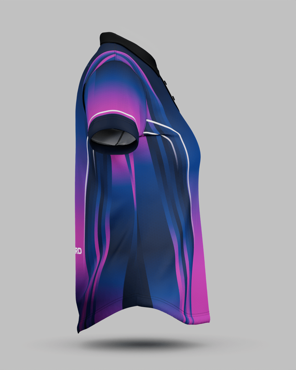 Womens Blaze 3 Button Polo Collar Jersey - Onboard Sportswear