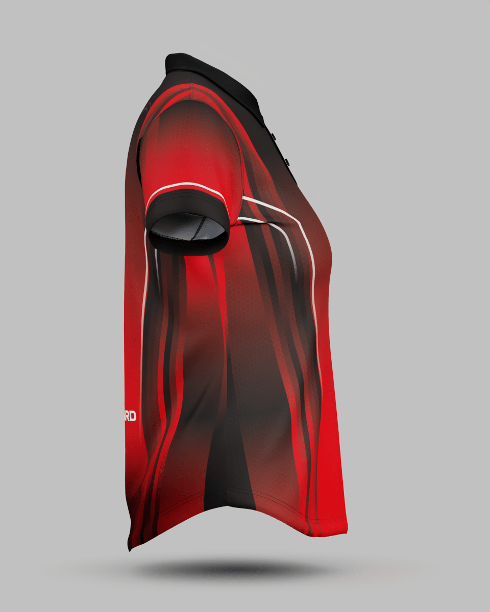 Womens Blaze 3 Button Polo Collar Jersey - Onboard Sportswear