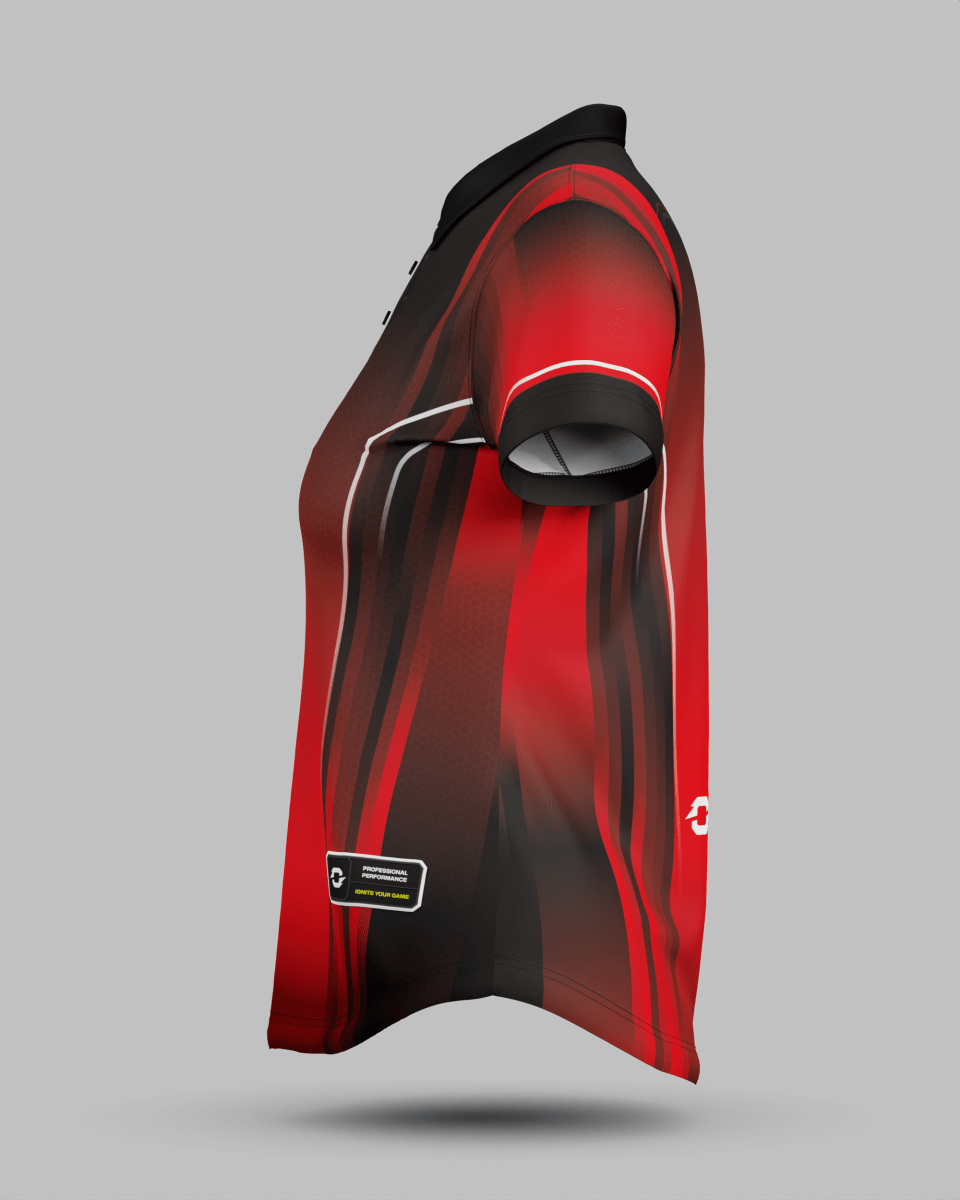 Womens Blaze 3 Button Polo Collar Jersey - Onboard Sportswear