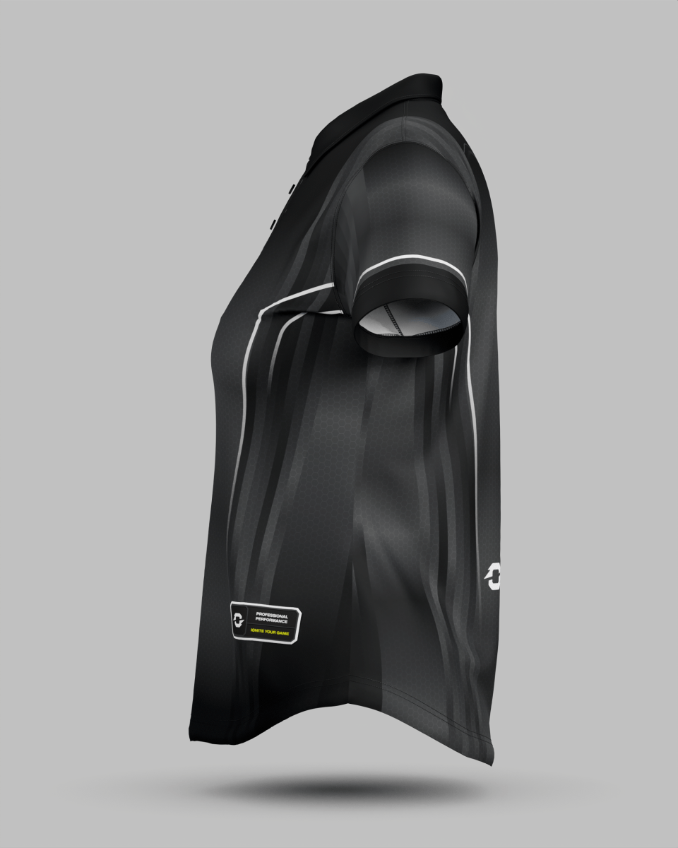 Womens Blaze 3 Button Polo Collar Jersey - Onboard Sportswear