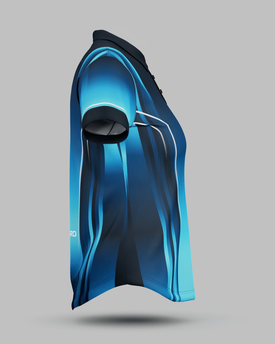 Womens Blaze 3 Button Polo Collar Jersey - Onboard Sportswear