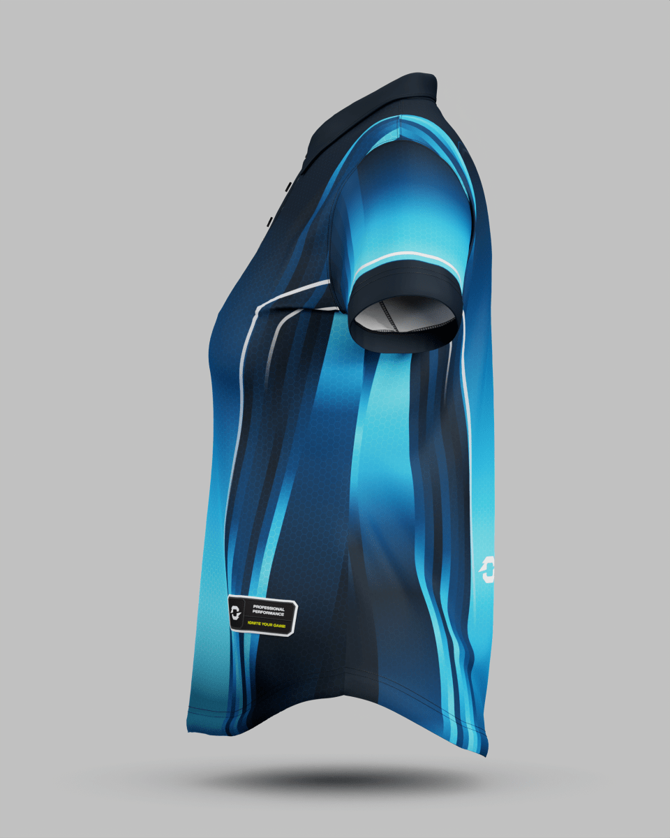 Womens Blaze 3 Button Polo Collar Jersey - Onboard Sportswear